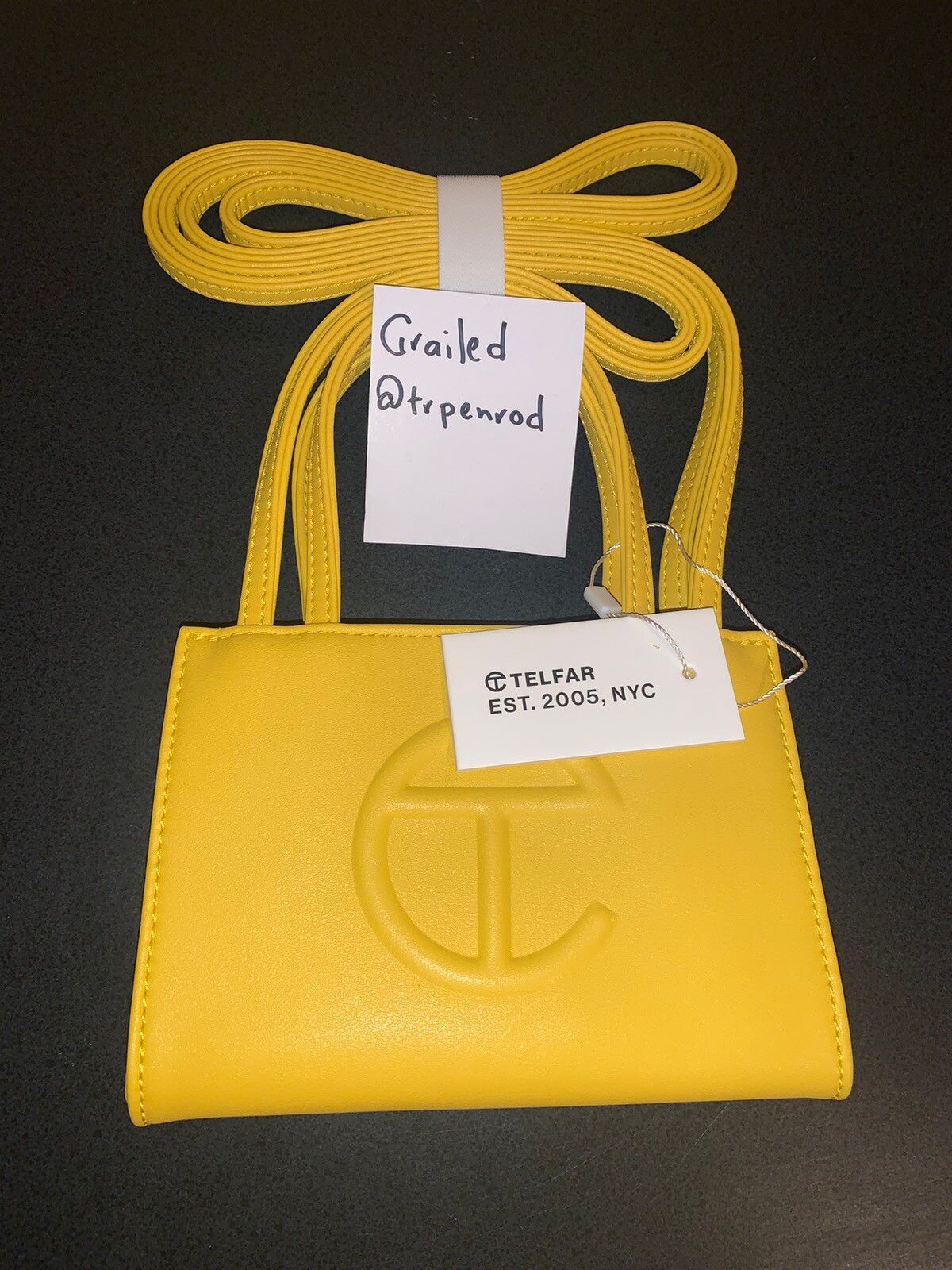 Telfar Telfar Yellow Small Shopping Bag | Grailed