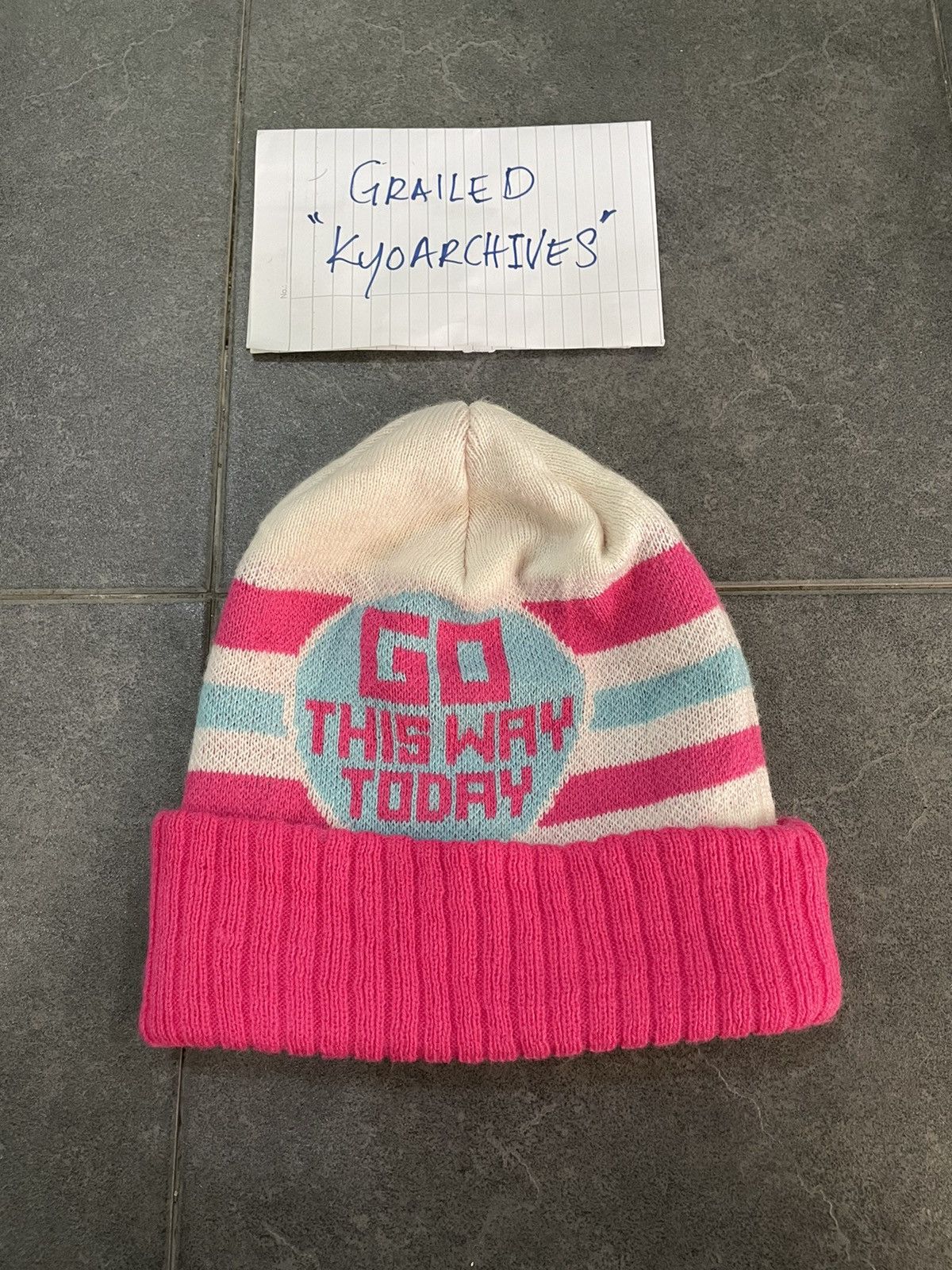 VINTAGE GO THIS WAY TODAY BEANIE