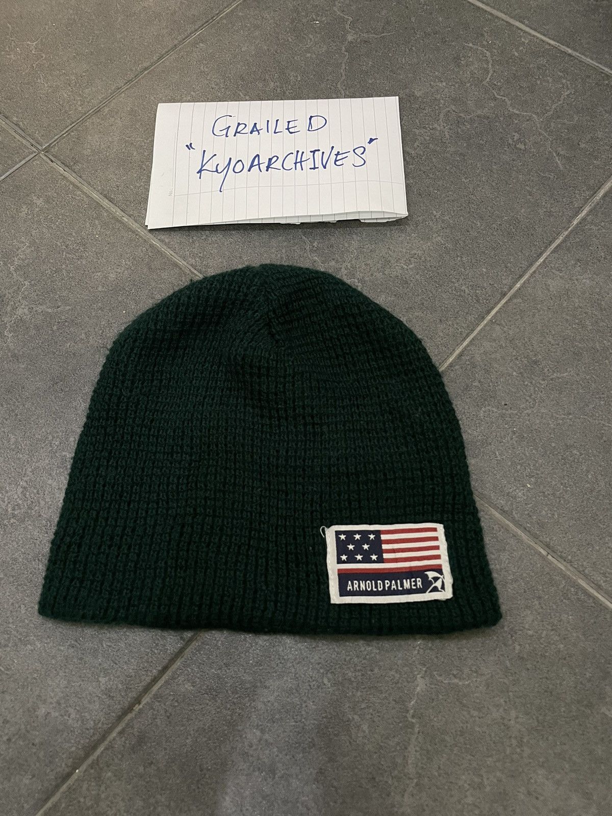 Japanese Brand ARNOLD PALMER GREEN BEANIE Size ONE SIZE - 1 Thumbnail