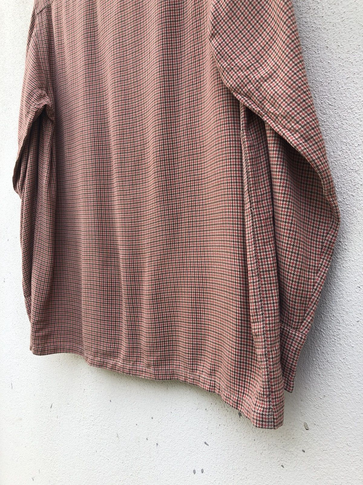 Flannel Vintage 50s Sun Lion Open Collar Houndstooth Flannel Size US M / EU 48-50 / 2 - 14 Thumbnail