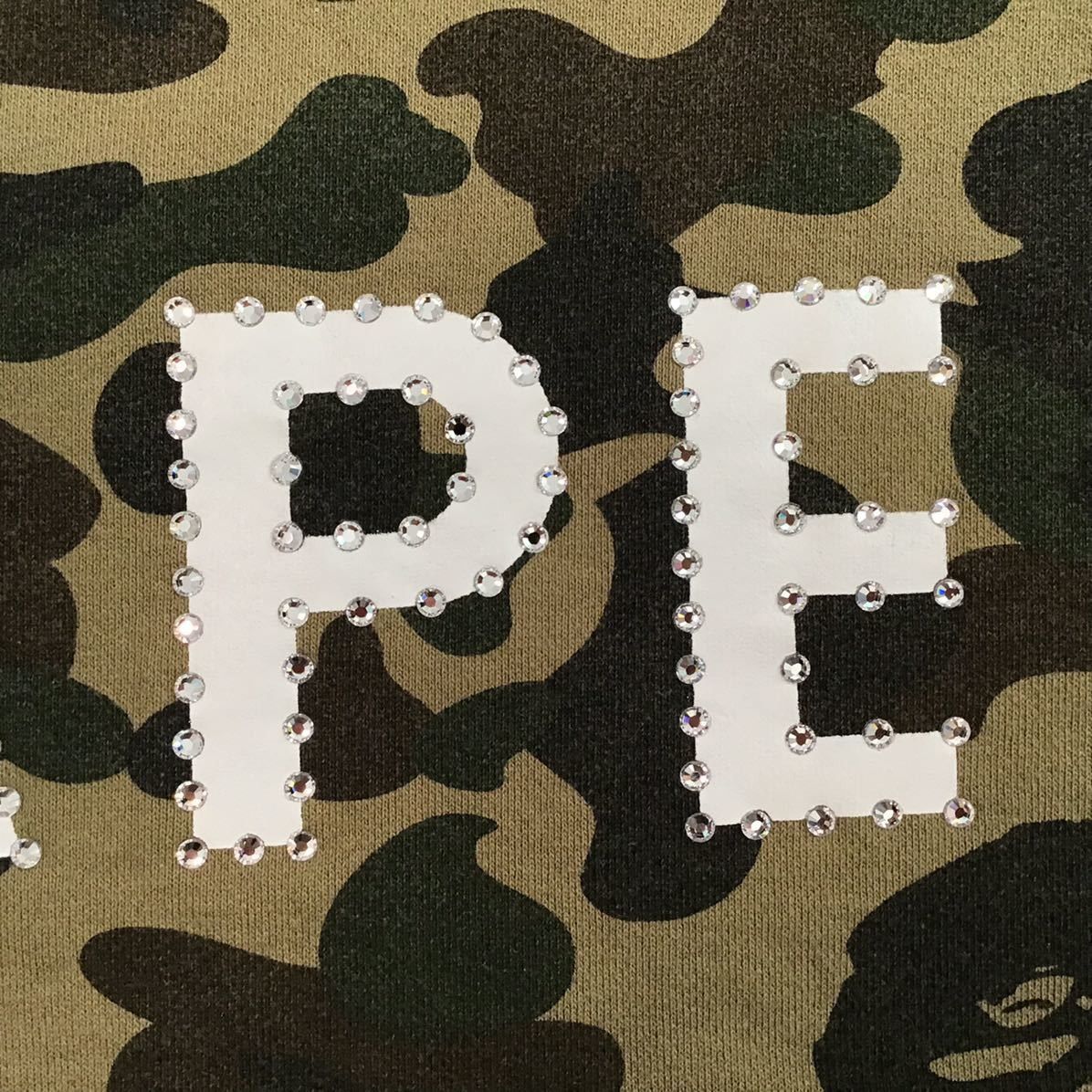 Bape × Swarovski BAPE Swarovski logo long sleeve sweat shirt 1st camo green Size US L / EU 52-54 / 3 - 4 Thumbnail