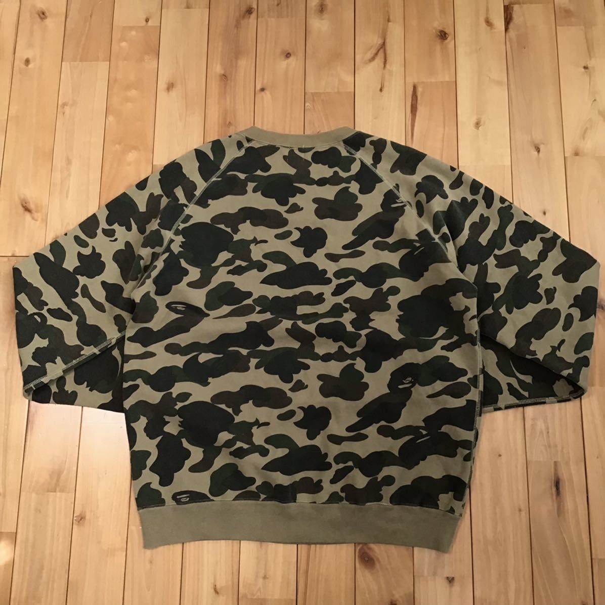 Bape × Swarovski BAPE Swarovski logo long sleeve sweat shirt 1st camo green Size US L / EU 52-54 / 3 - 5 Thumbnail