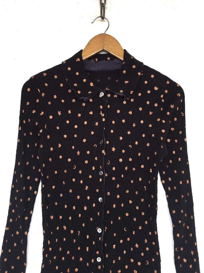 Tsumori Chisato 💥Tsumori Chisato Issey Miyake Pleats Shirt Size US XS / EU 42 / 0 - 5 Thumbnail