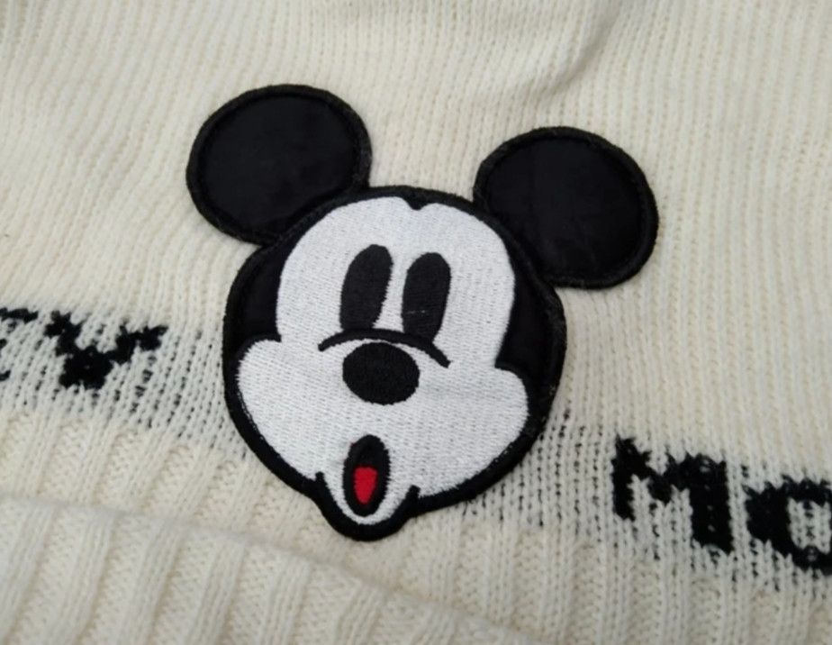 Disney × Vintage MICKEY MOUSE SHARP EARS POM BEANIE Size ONE SIZE - 3 Thumbnail