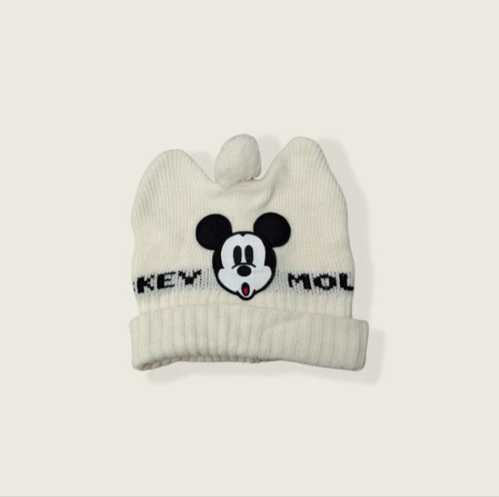 Disney × Vintage MICKEY MOUSE SHARP EARS POM BEANIE Size ONE SIZE - 2 Thumbnail
