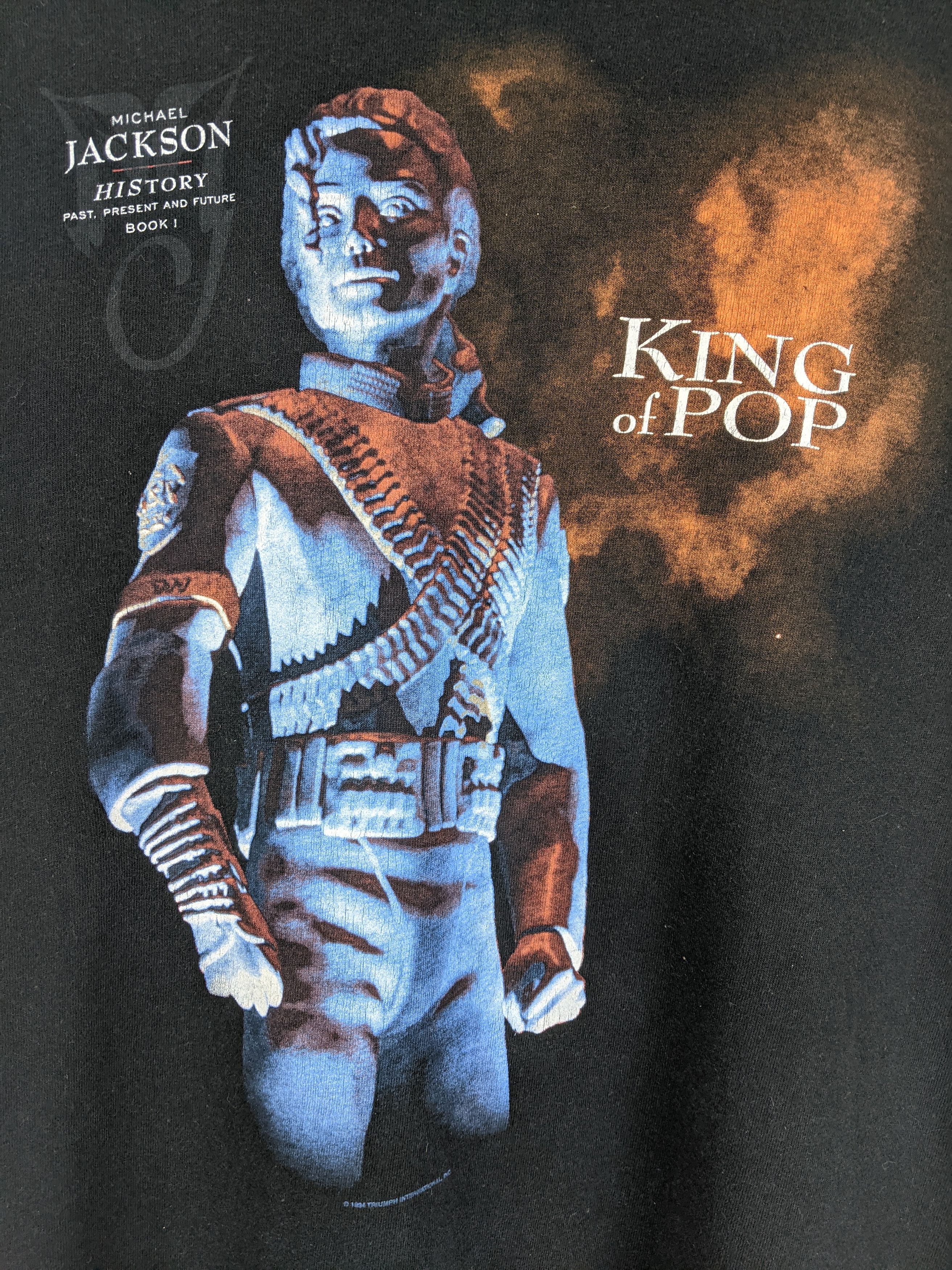 Vintage Vintage 90s 1994 Michael Jackson King of Pop Shirt Size US L / EU 52-54 / 3 - 2 Thumbnail