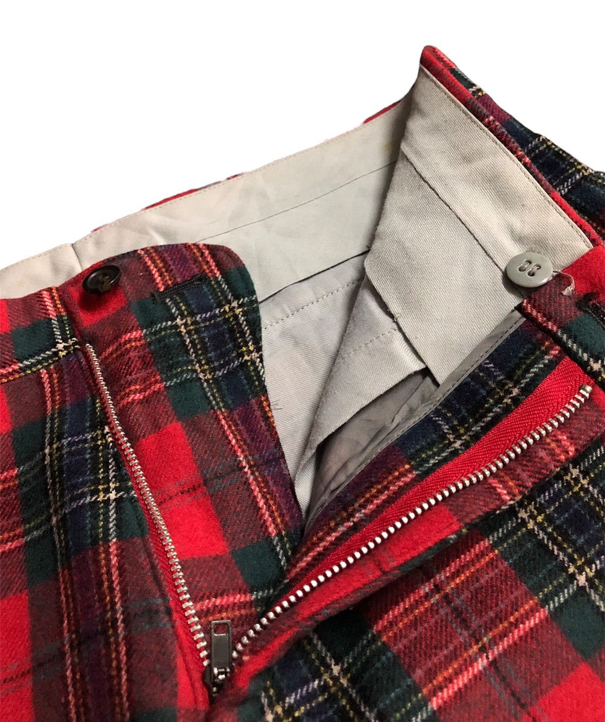 PPFM 1997 PPFM red tartan plaid punk fashion Size US 31 - 7 Thumbnail