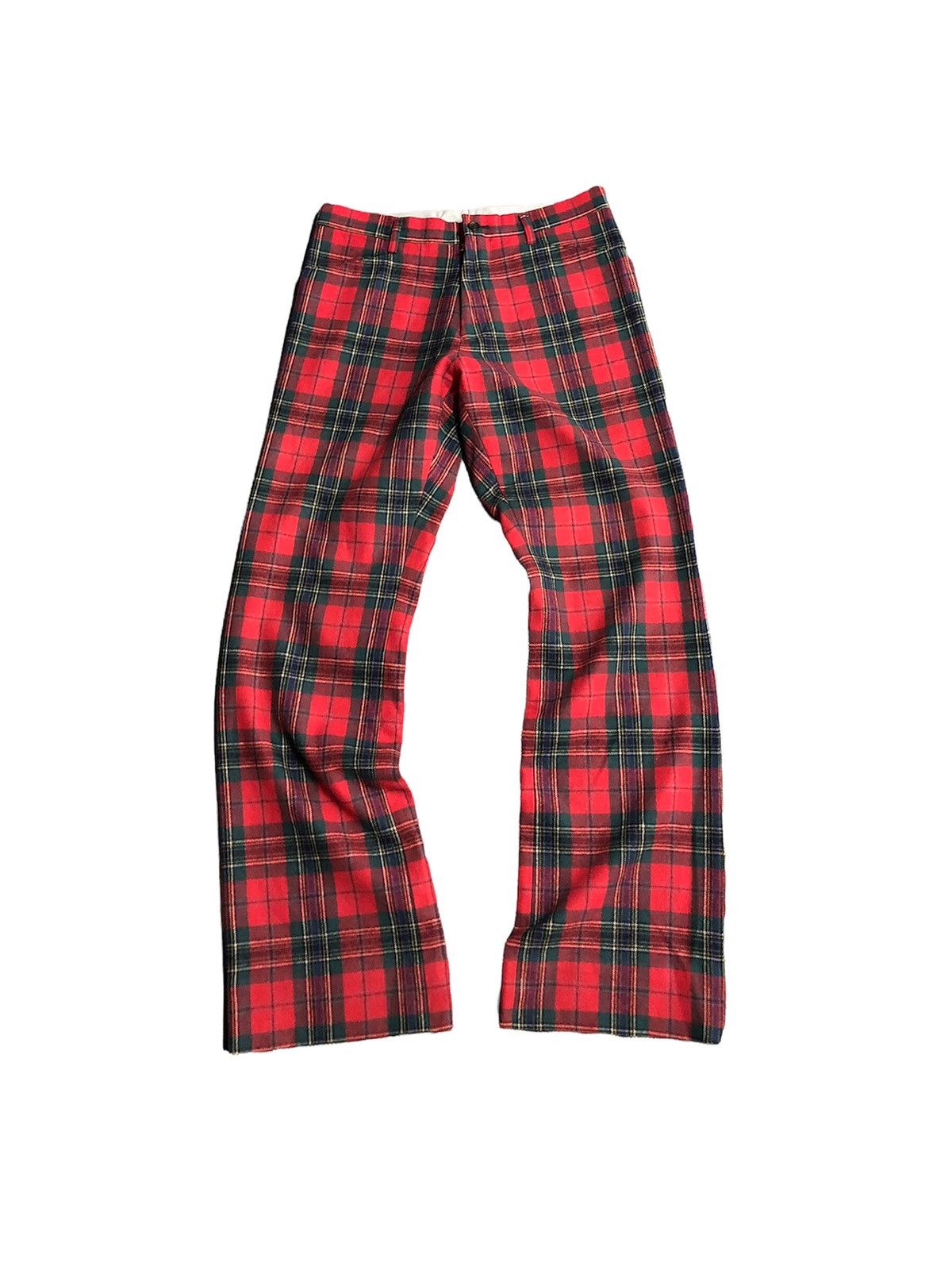1997AW - PPFM red tartan plaid punk fashion