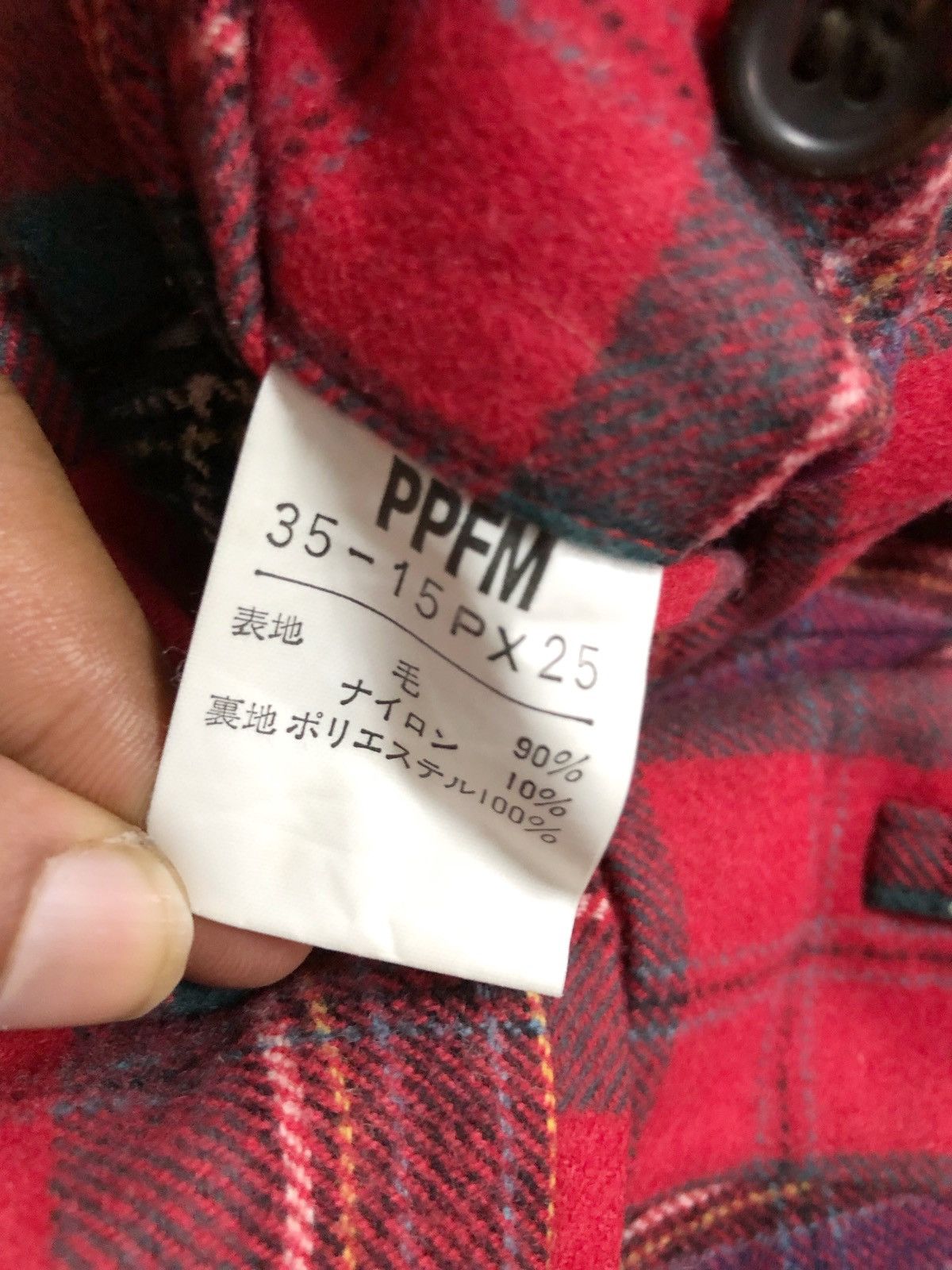 PPFM 1997 PPFM red tartan plaid punk fashion Size US 31 - 10 Thumbnail