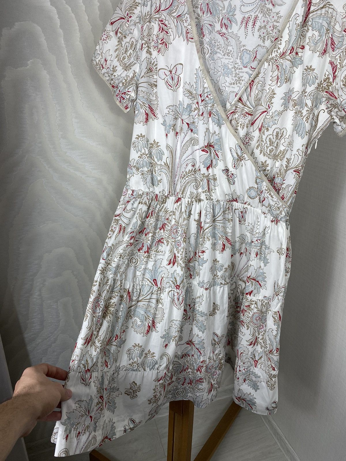 Etro × Vintage ETRO Floral Mini Dress Size M / US 6-8 / IT 42-44 - 8 Thumbnail