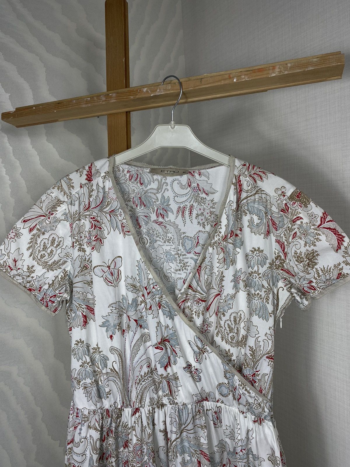 Etro × Vintage ETRO Floral Mini Dress Size M / US 6-8 / IT 42-44 - 3 Thumbnail