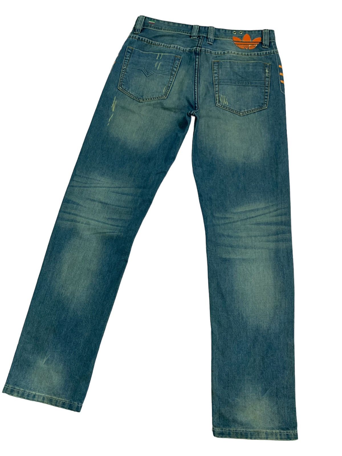 Adidas × Designer × Diesel Vintage AdidasXDiesel Distressed Denim Jeans Size US 32 / EU 48 - 5 Thumbnail