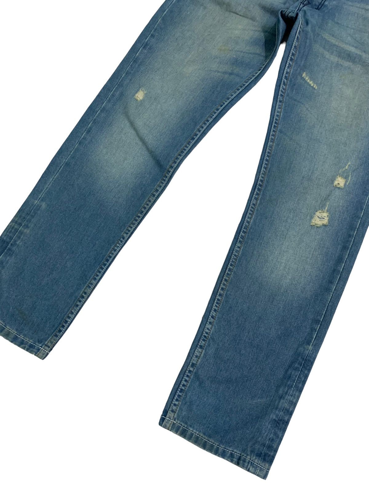 Adidas × Designer × Diesel Vintage AdidasXDiesel Distressed Denim Jeans Size US 32 / EU 48 - 3 Thumbnail