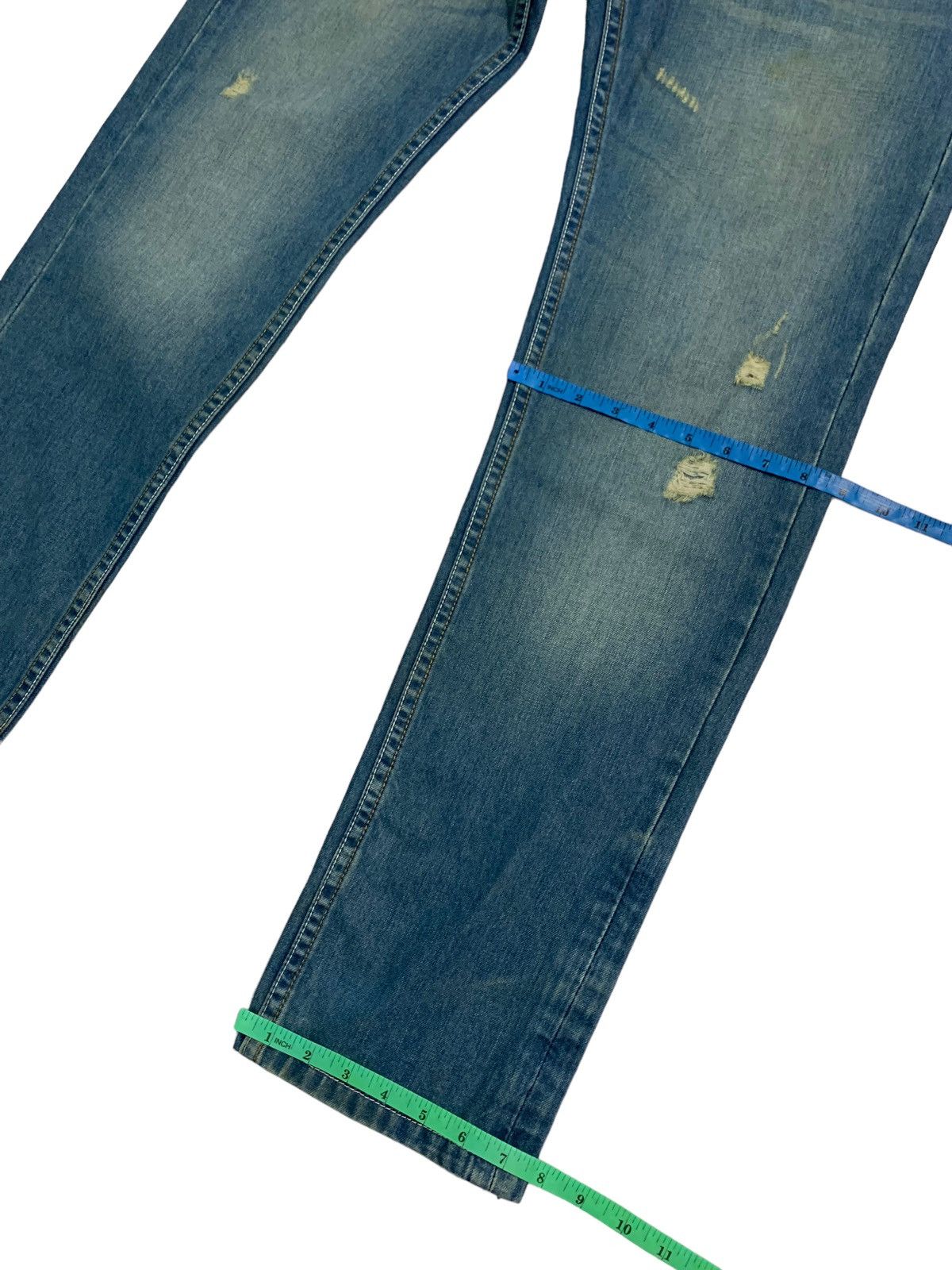 Adidas × Designer × Diesel Vintage AdidasXDiesel Distressed Denim Jeans Size US 32 / EU 48 - 13 Thumbnail