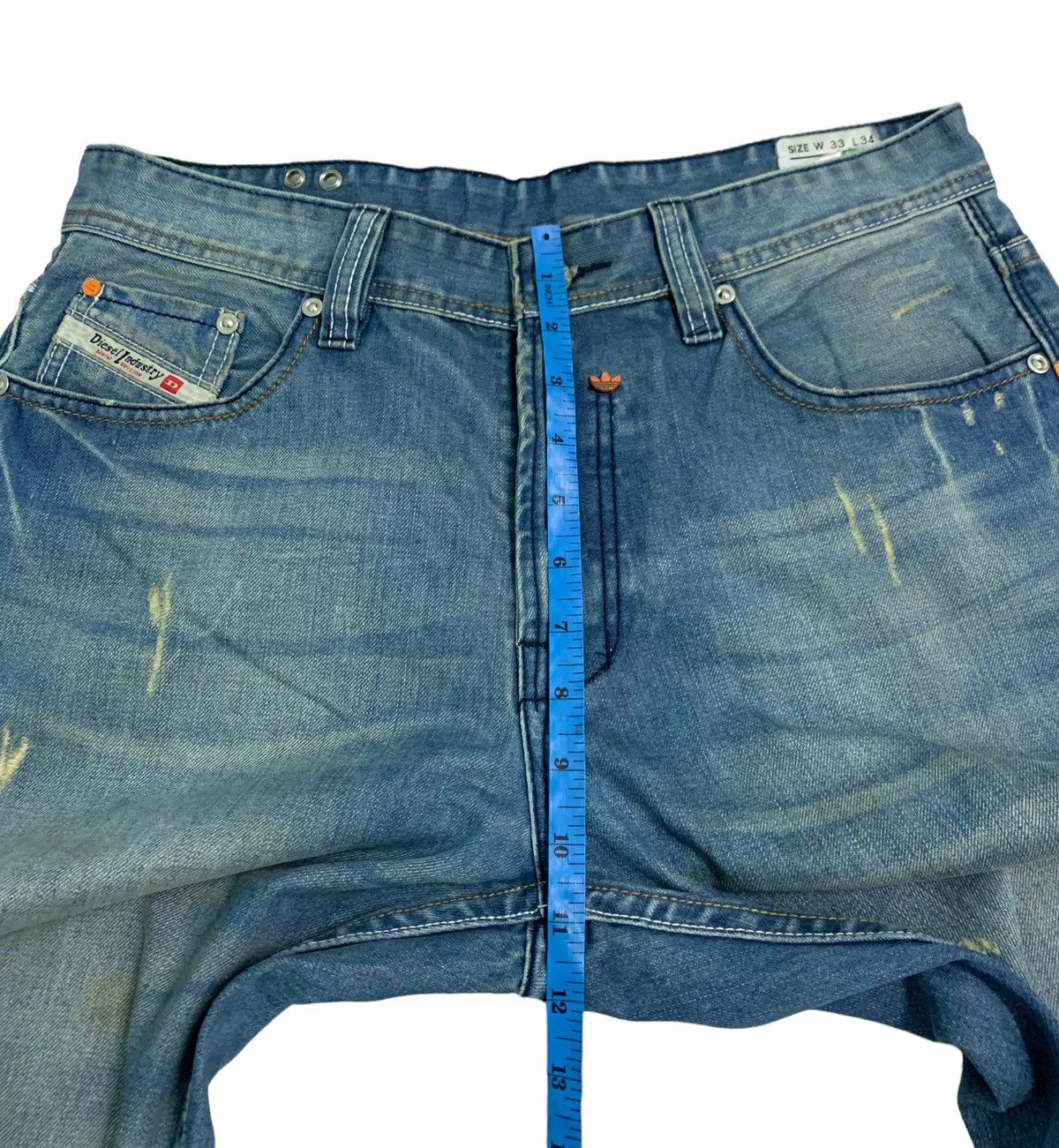 Adidas × Designer × Diesel Vintage AdidasXDiesel Distressed Denim Jeans Size US 32 / EU 48 - 11 Thumbnail