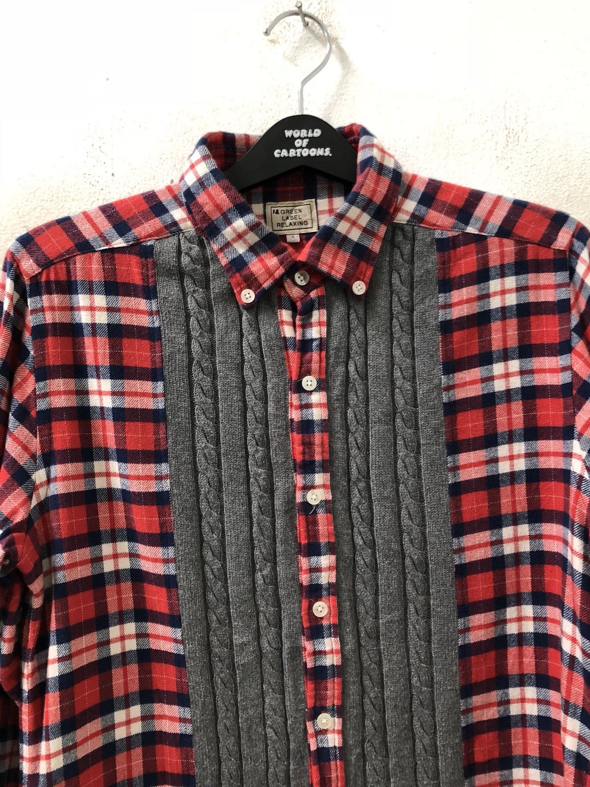 Japanese Brand × United Arrows United Arrows Green Label Relaxing Check Hybrid Flannel Size US M / EU 48-50 / 2 - 2 Thumbnail