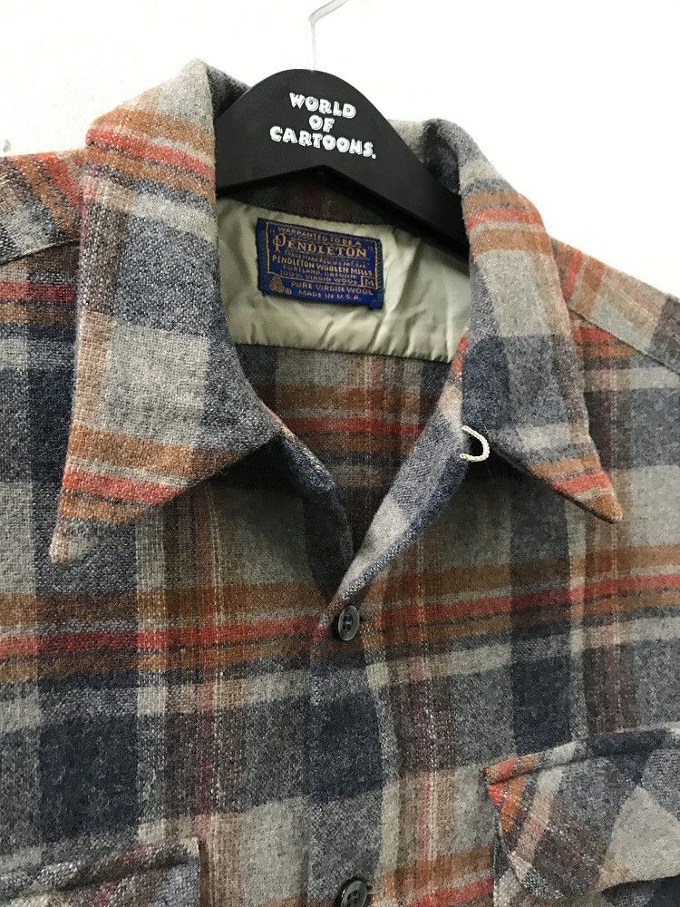 Pendleton Vintage Pendleton Usa Pure Virgin Wool Loop Collar Flannel Size US M / EU 48-50 / 2 - 7 Thumbnail