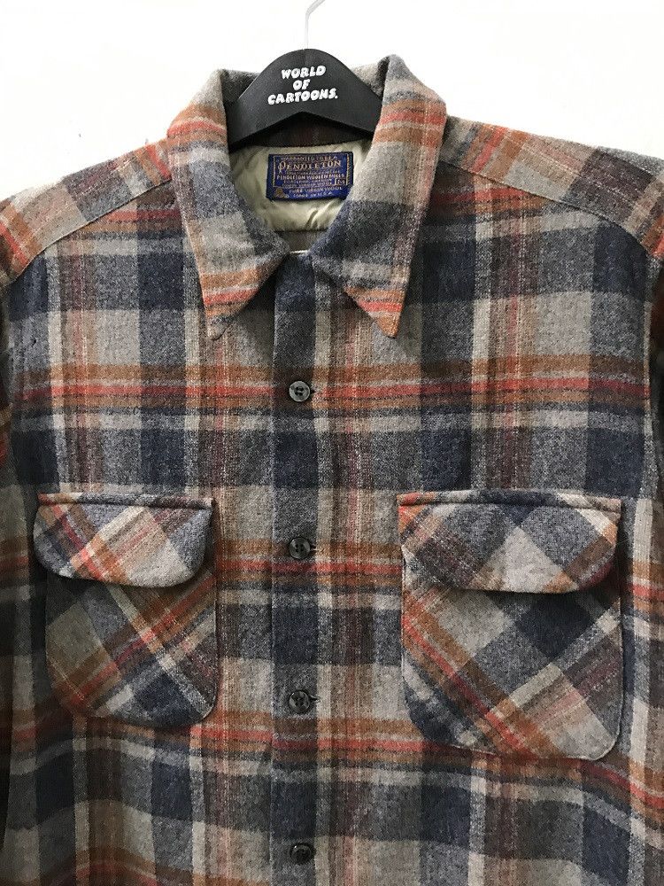 Pendleton Vintage Pendleton Usa Pure Virgin Wool Loop Collar Flannel Size US M / EU 48-50 / 2 - 3 Thumbnail