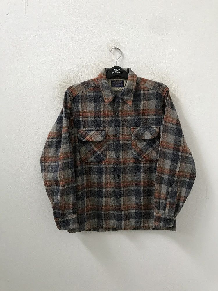 Pendleton Vintage Pendleton Usa Pure Virgin Wool Loop Collar Flannel Size US M / EU 48-50 / 2 - 2 Thumbnail