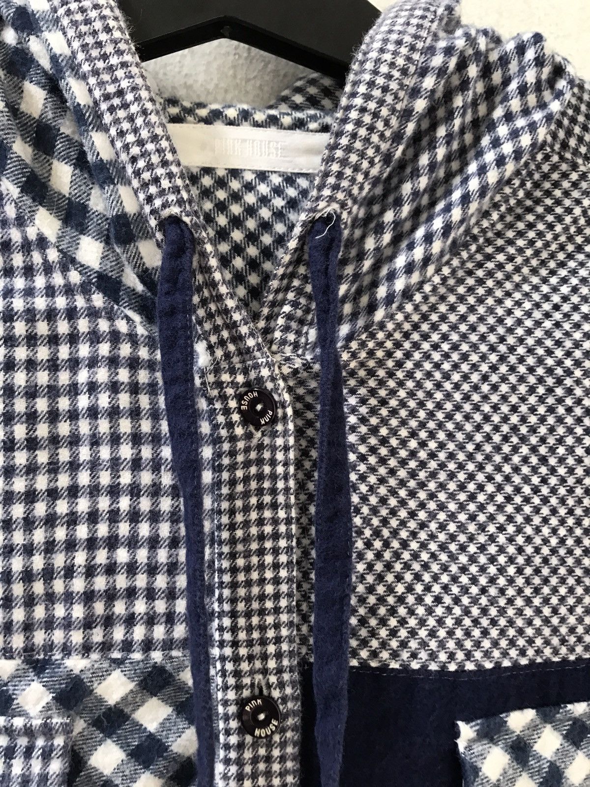 Flannel Vintage Pink House Japan Checkered Plaid Hoodie Flannel Size US M / EU 48-50 / 2 - 3 Thumbnail