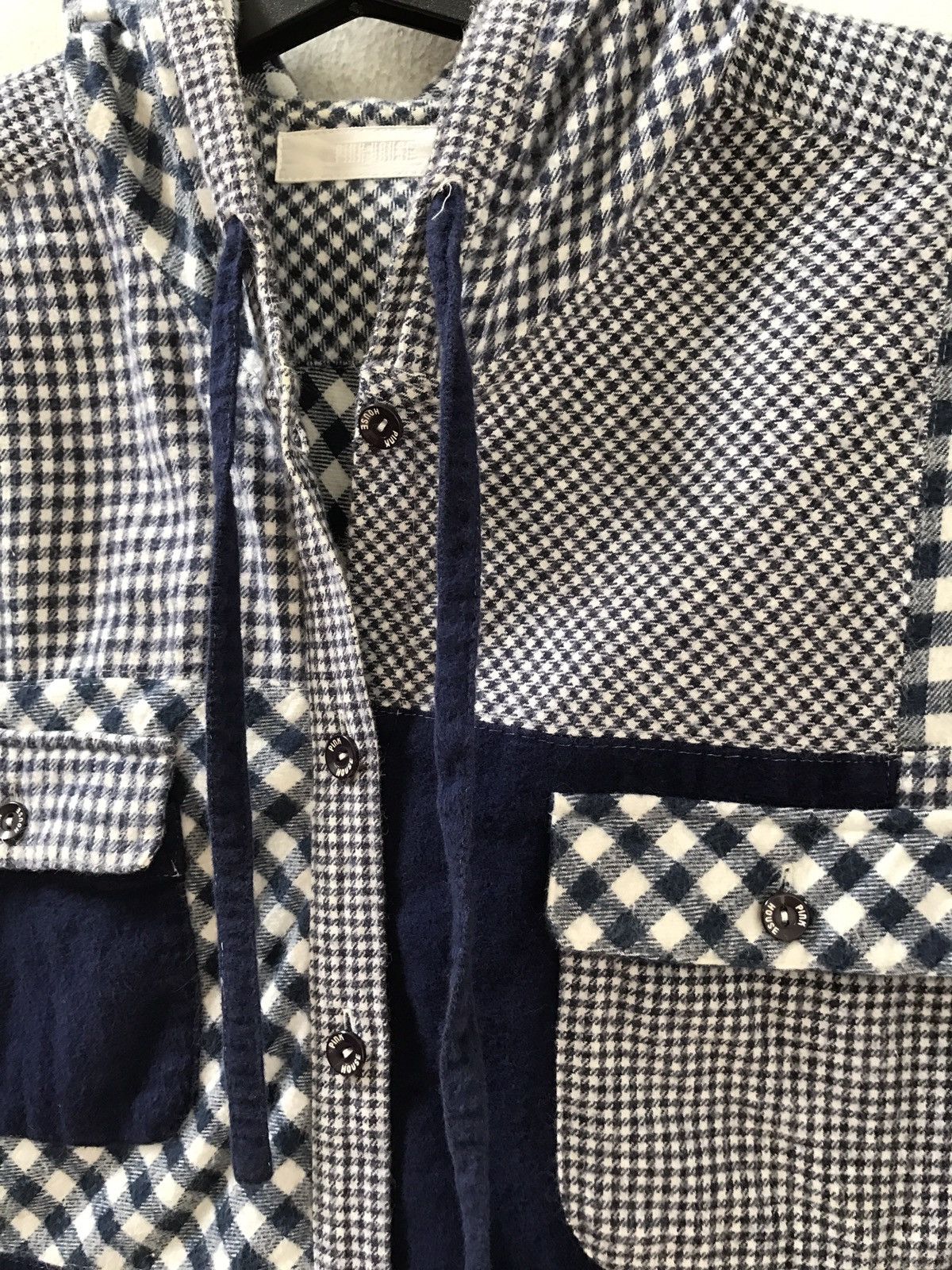 Flannel Vintage Pink House Japan Checkered Plaid Hoodie Flannel Size US M / EU 48-50 / 2 - 4 Thumbnail
