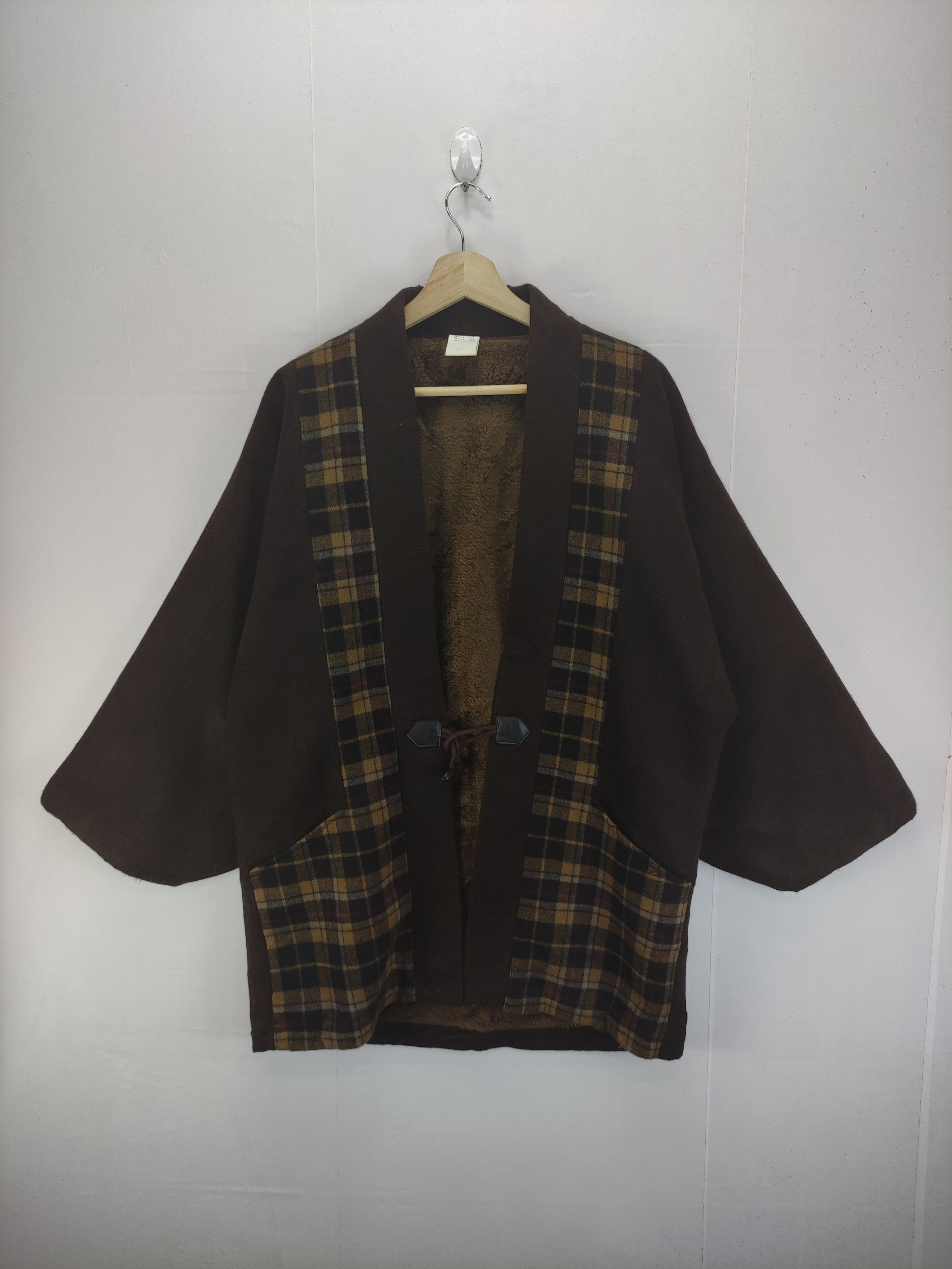 Japanese Brand Vintage Japanese Brand kimono Cardigan Lining Fleece Size US L / EU 52-54 / 3 - 1 Thumbnail