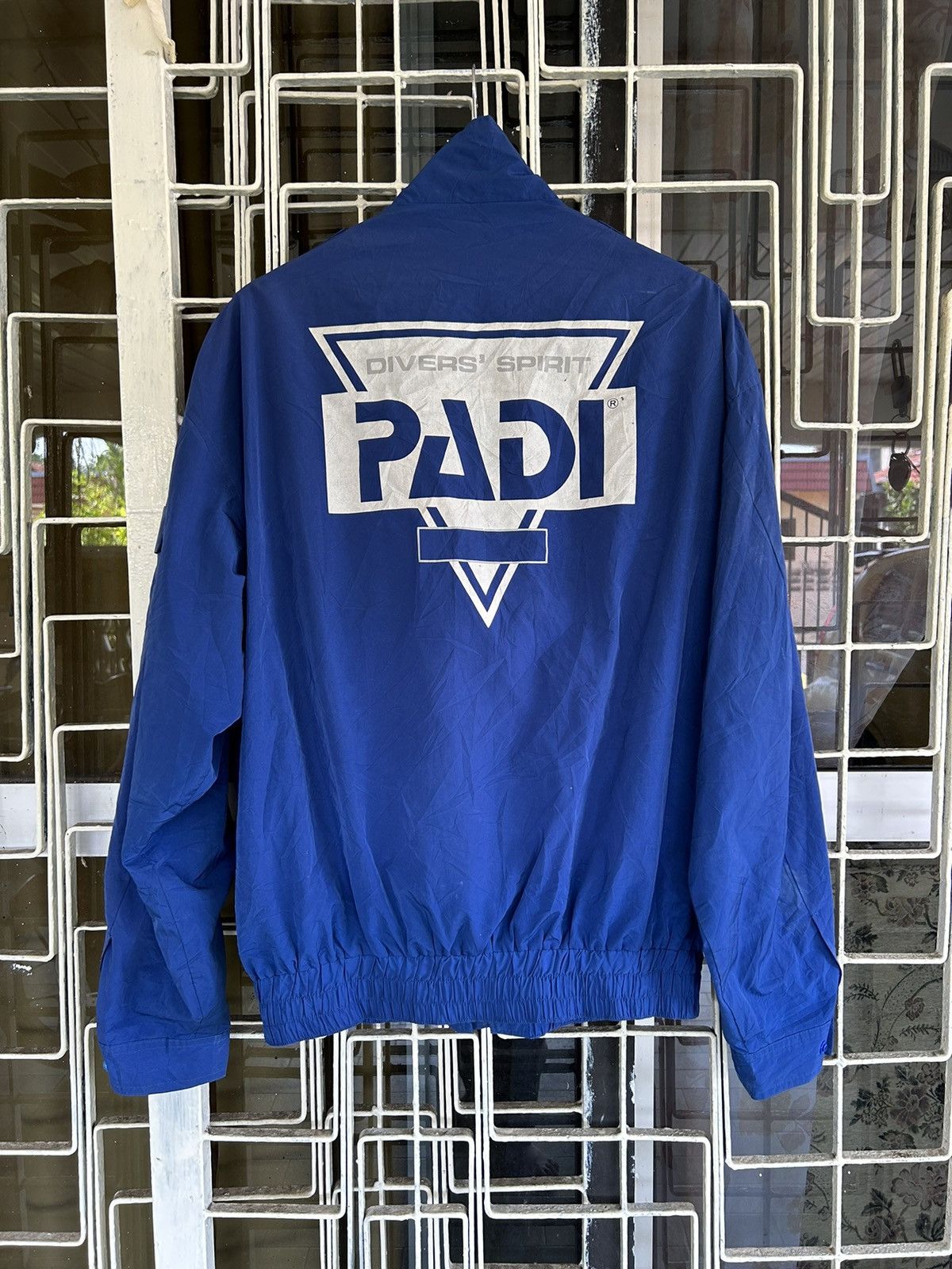 image of Moto x Racing Vintage Padi Divers Spirit Bomber Jackets in Blue, Men's (Size XL)
