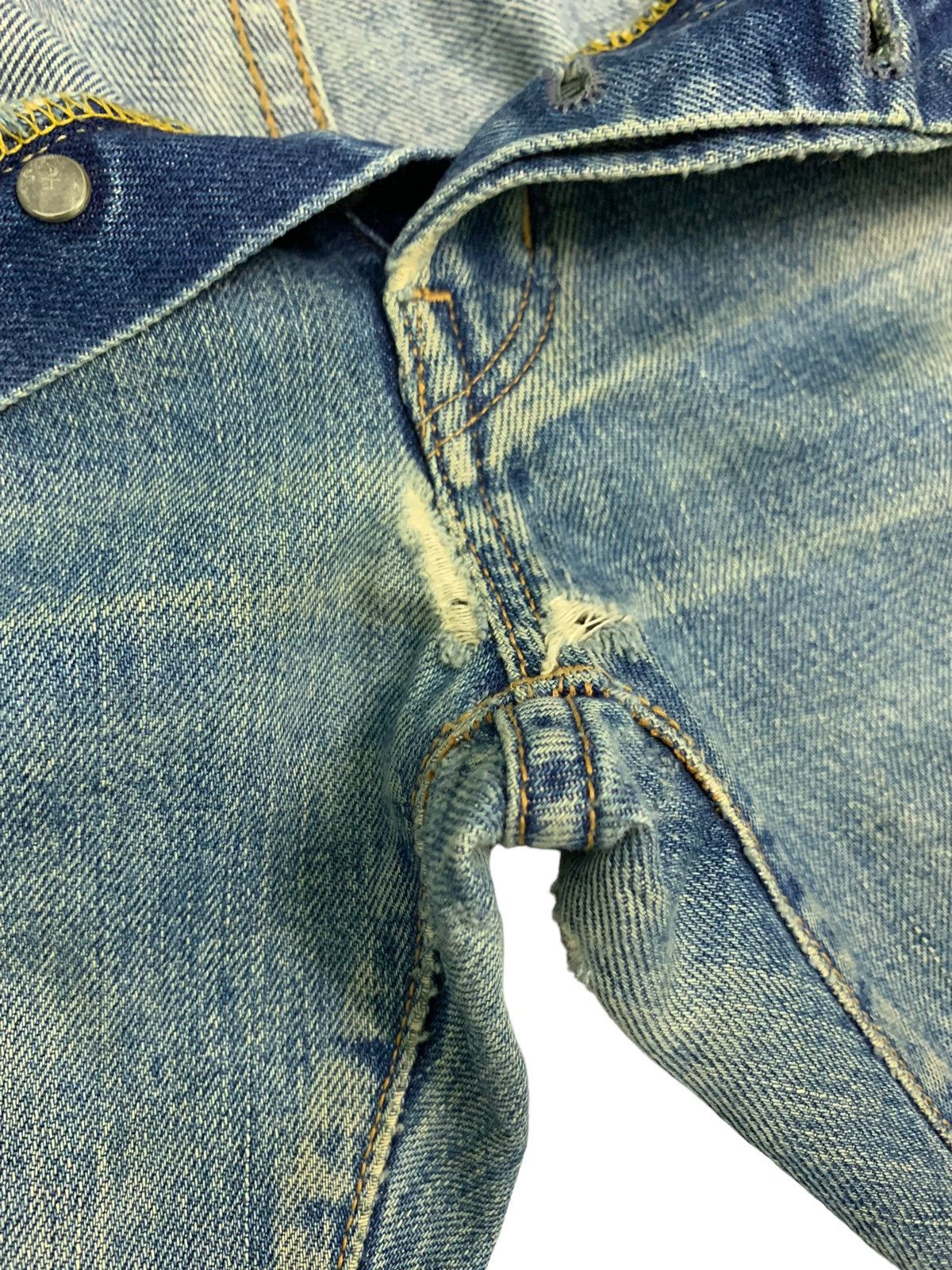 45rpm × Designer Vintage 45RPM Distressed Denim Jeans Size US 32 / EU 48 - 6 Thumbnail