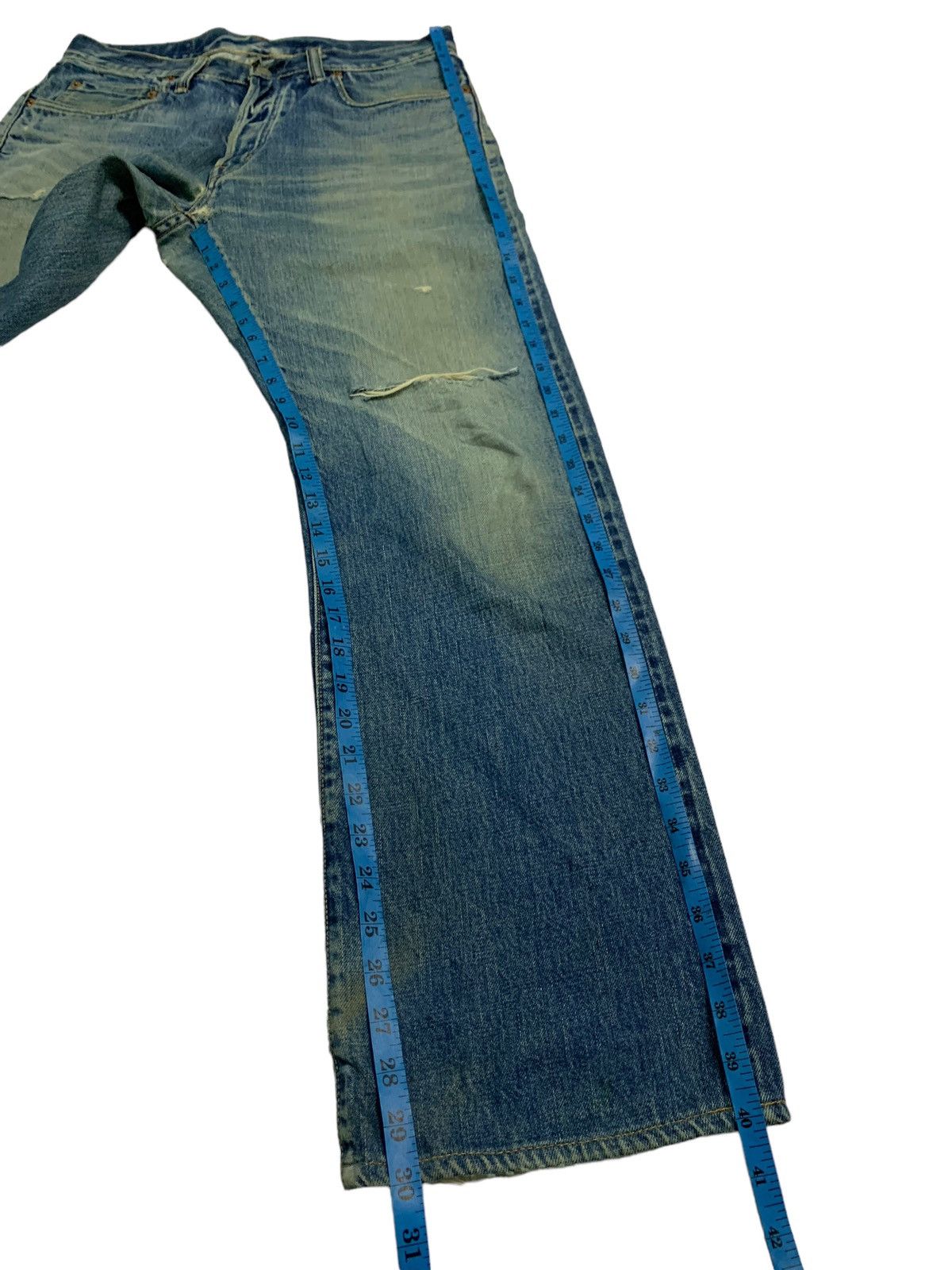 45rpm × Designer Vintage 45RPM Distressed Denim Jeans Size US 32 / EU 48 - 19 Thumbnail