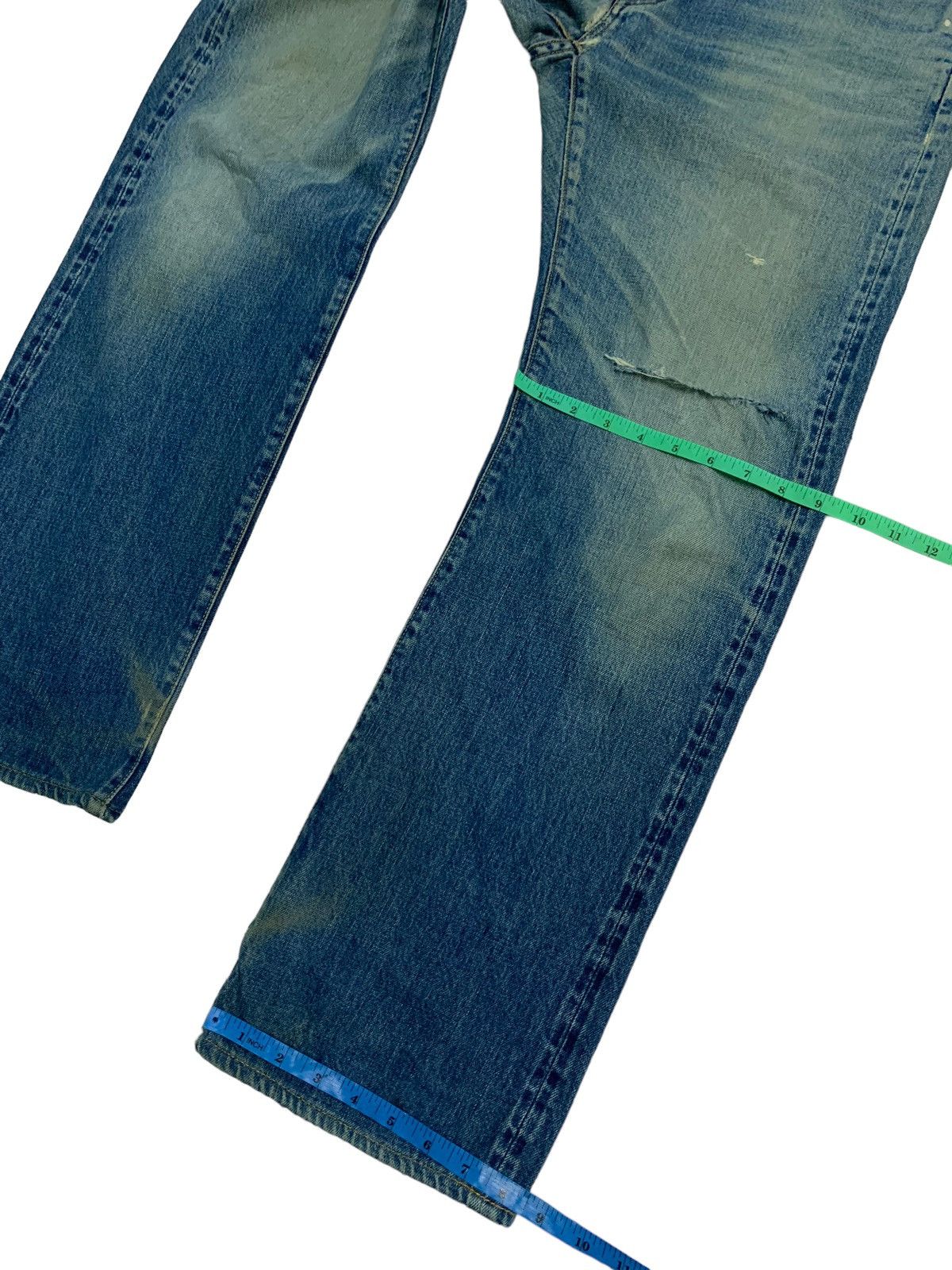 45rpm × Designer Vintage 45RPM Distressed Denim Jeans Size US 32 / EU 48 - 16 Thumbnail