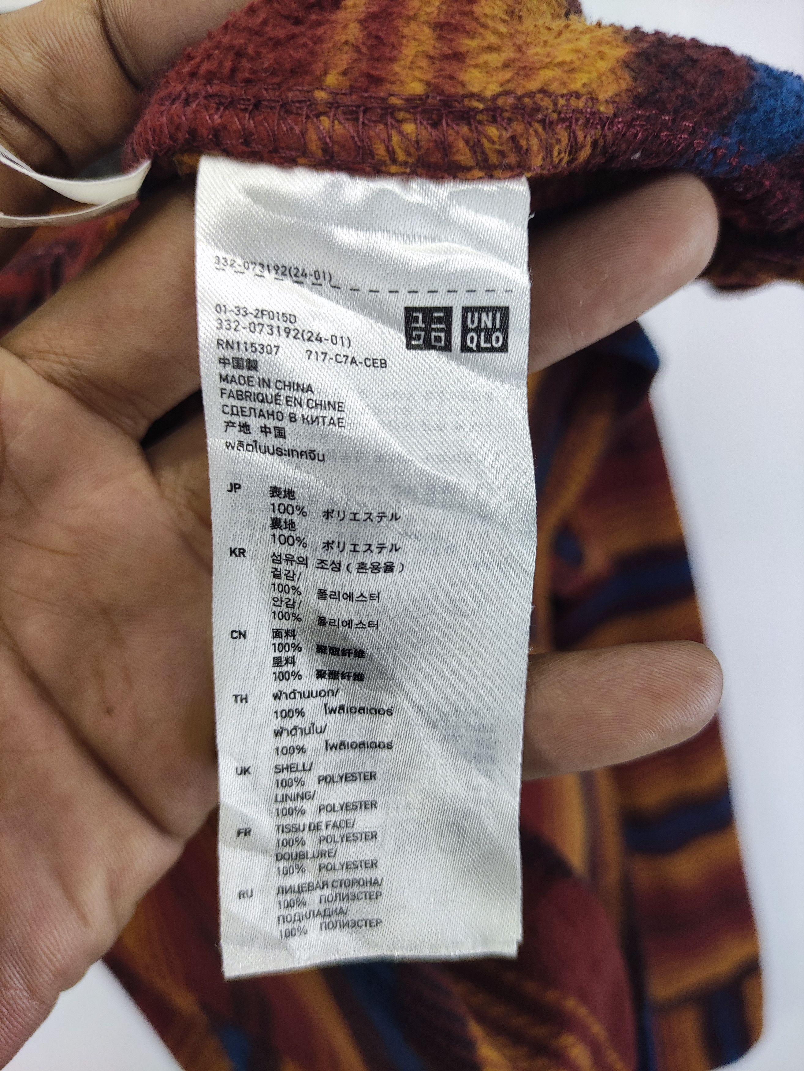 Japanese Brand Vintage Uniqlo Flannel Fleece Button Up Long Sleeve Size M / US 6-8 / IT 42-44 - 3 Thumbnail