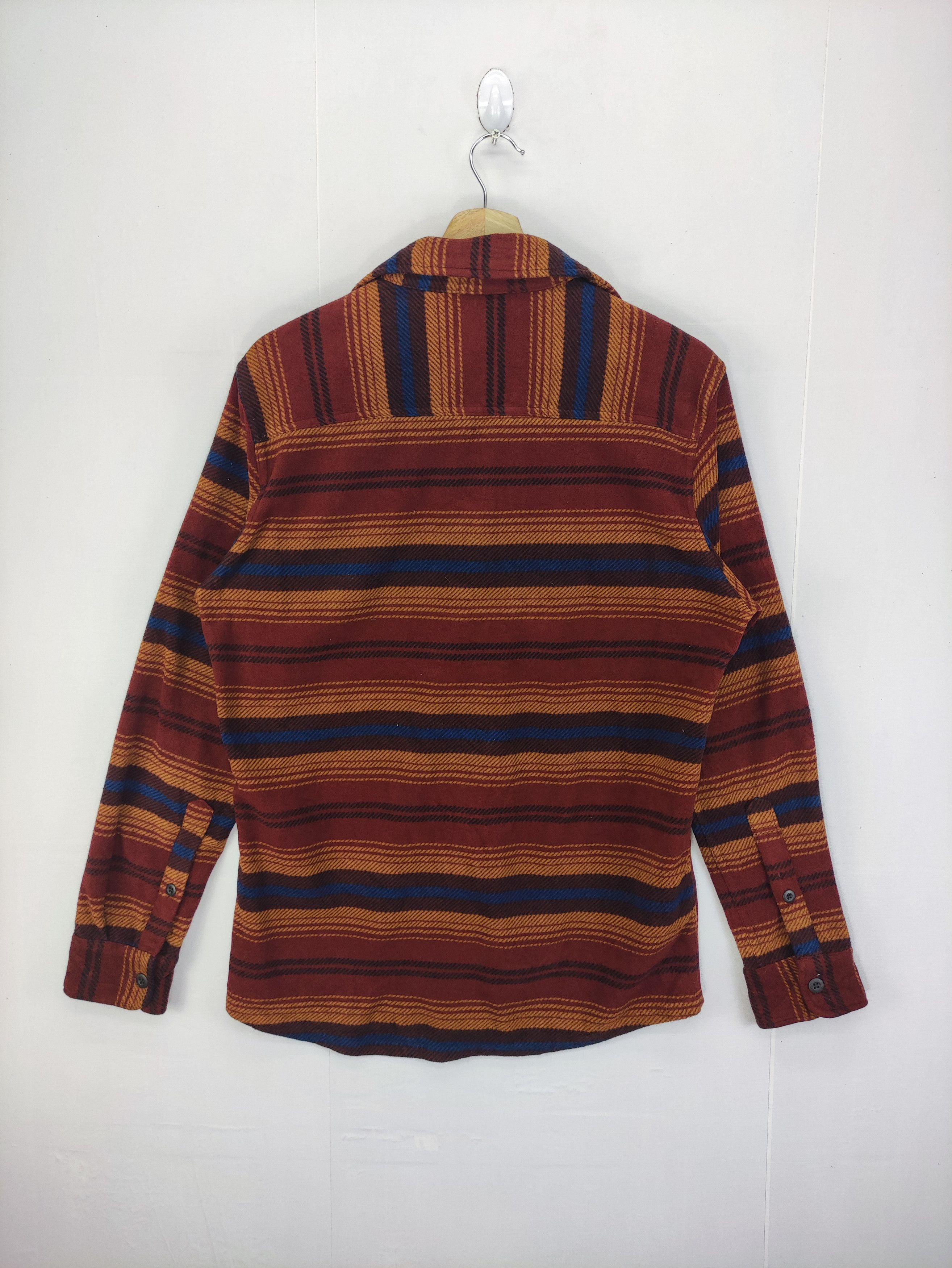 Japanese Brand Vintage Uniqlo Flannel Fleece Button Up Long Sleeve Size M / US 6-8 / IT 42-44 - 6 Thumbnail