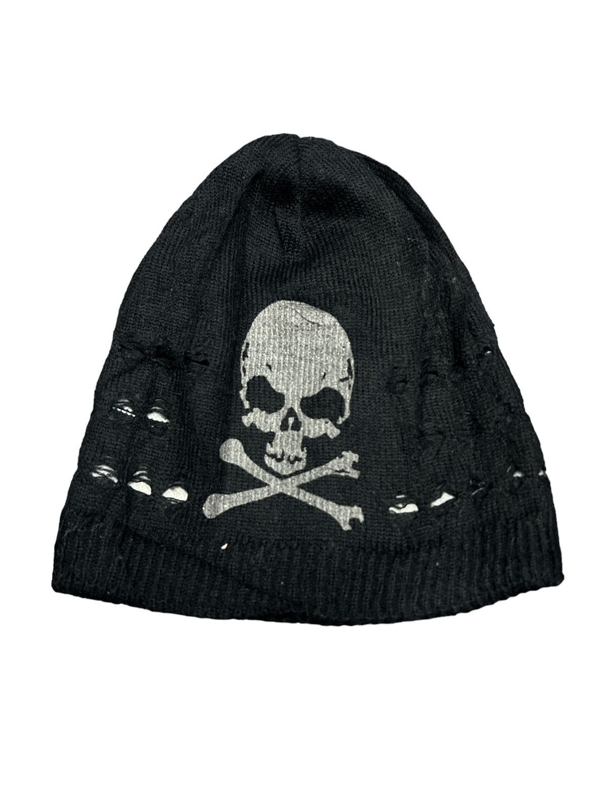 Vintage REVERSIBLE STRIPE SKULL KURT KOBAIN BEANIE HAT Size ONE SIZE - 5 Thumbnail