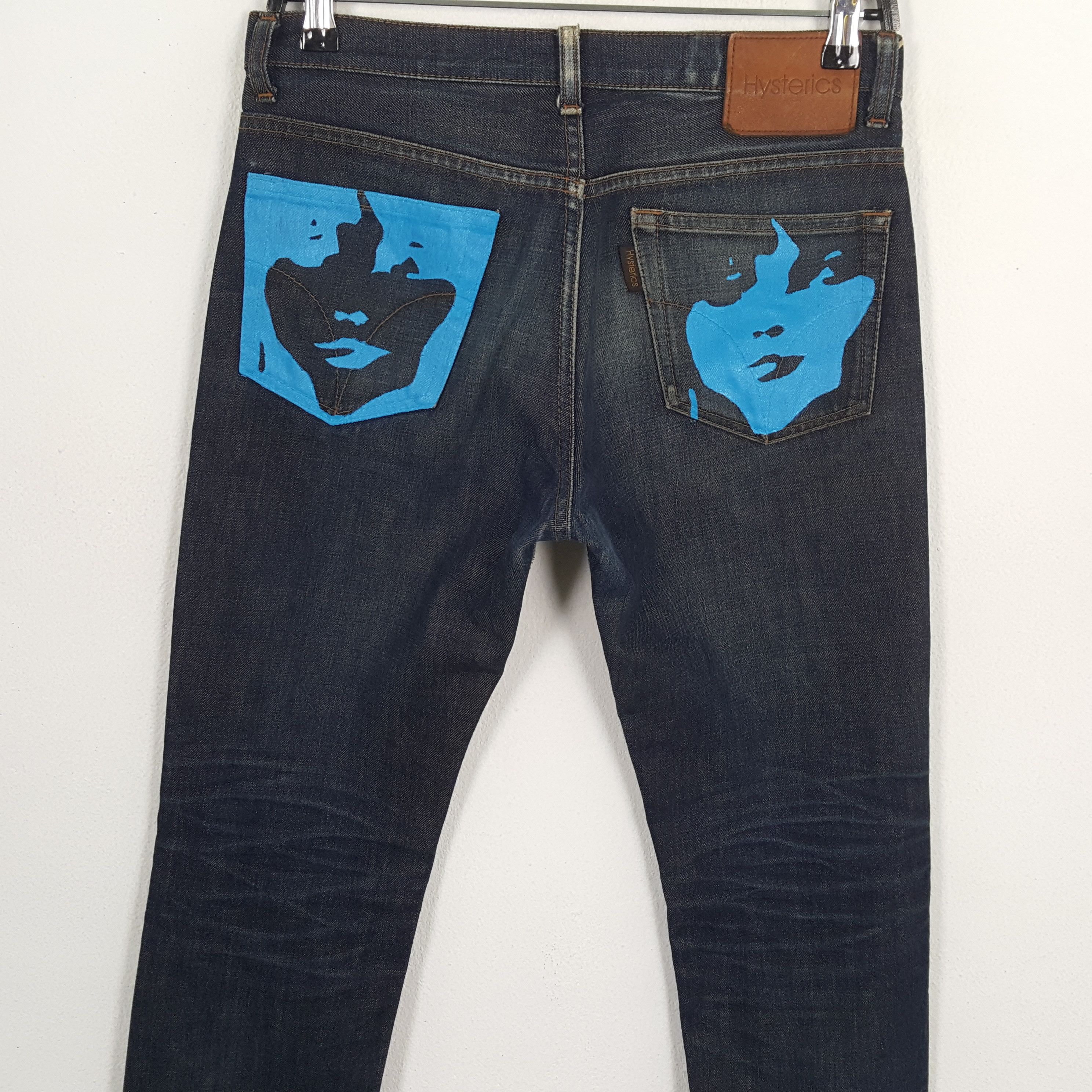 Hysteric Glamour × Japanese Brand × Vintage HYSTERIC GLAMOUR Japanese Brand Custom Art Face Style Jeans Size US 30 / EU 46 - 2 Thumbnail