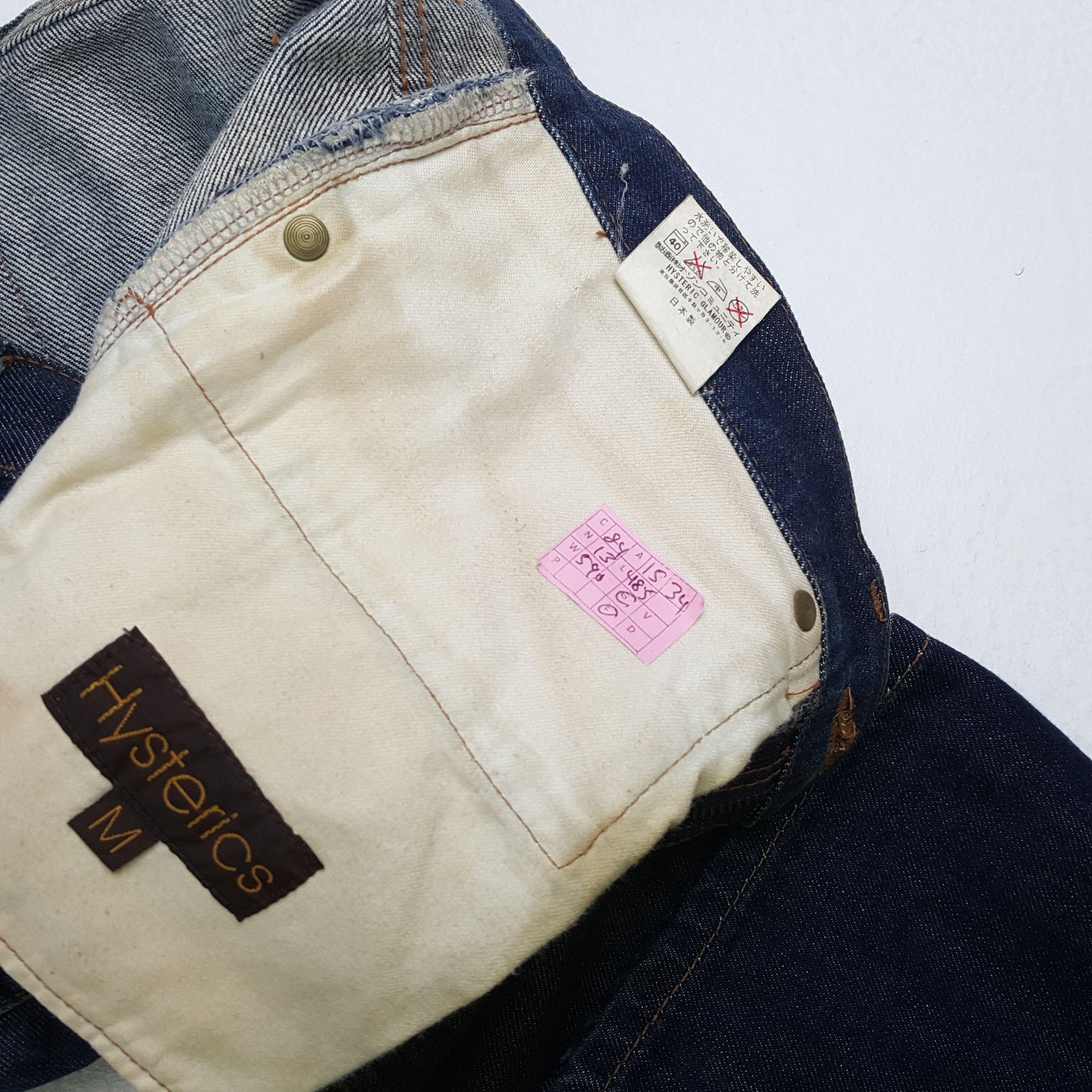 Hysteric Glamour × Japanese Brand × Vintage HYSTERIC GLAMOUR Japanese Brand Custom Art Face Style Jeans Size US 30 / EU 46 - 13 Thumbnail