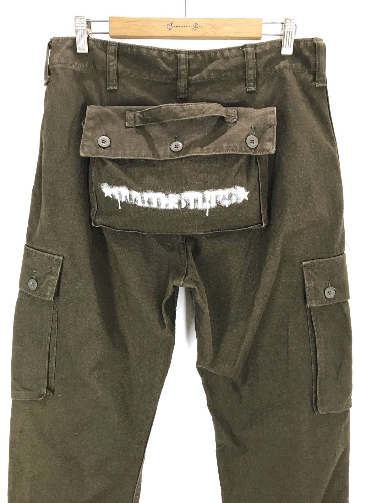 OVER THE STRiPES OVER THE STRIPES Ripstop Military Cargo Monkey Pant Size US 33 - 2 Thumbnail