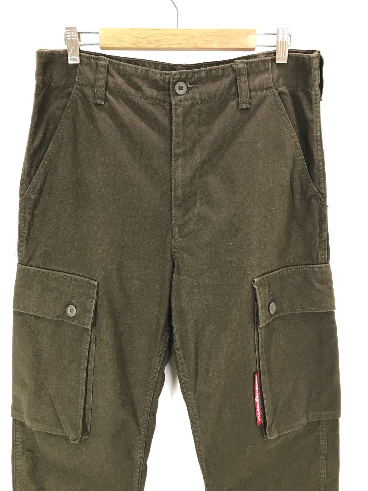 OVER THE STRiPES OVER THE STRIPES Ripstop Military Cargo Monkey Pant Size US 33 - 8 Thumbnail