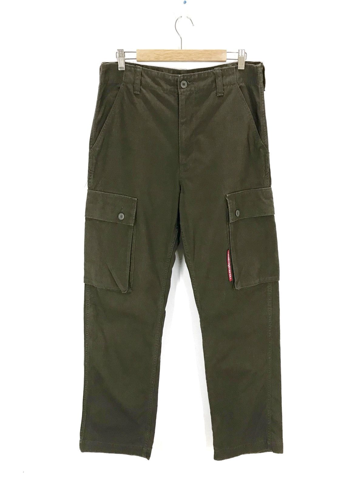 OVER THE STRiPES OVER THE STRIPES Ripstop Military Cargo Monkey Pant Size US 33 - 7 Thumbnail
