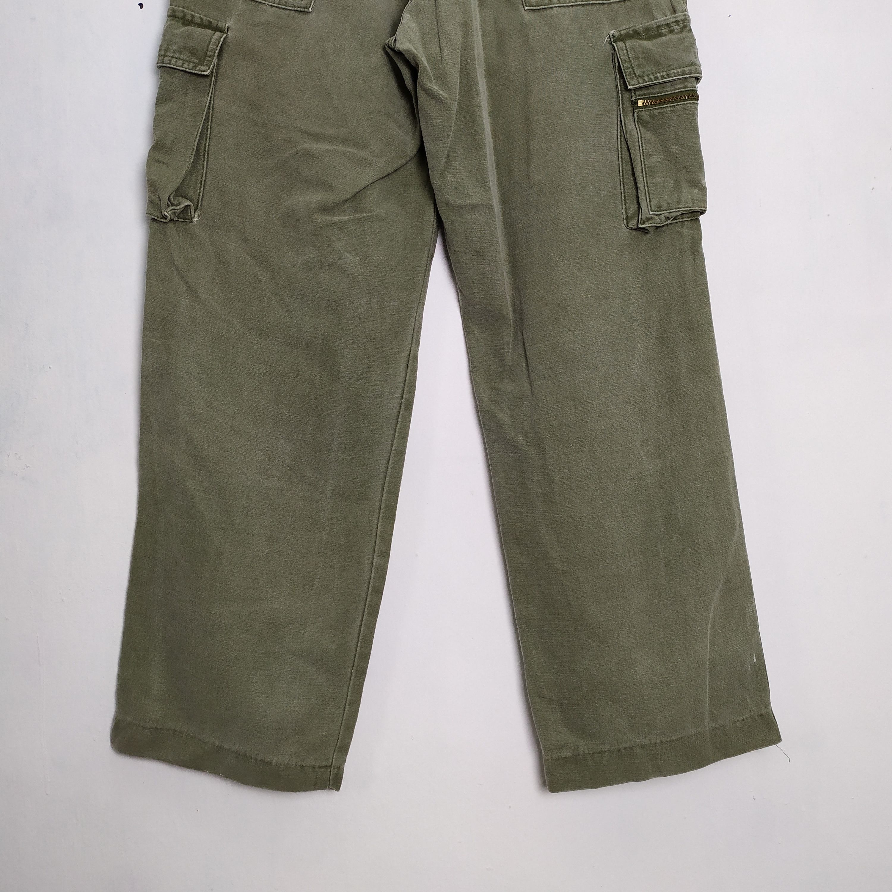 Japanese Brand × Vintage LEADER VINTAGE FADED GREEN CARGO PANTS Size US 29 - 14 Thumbnail