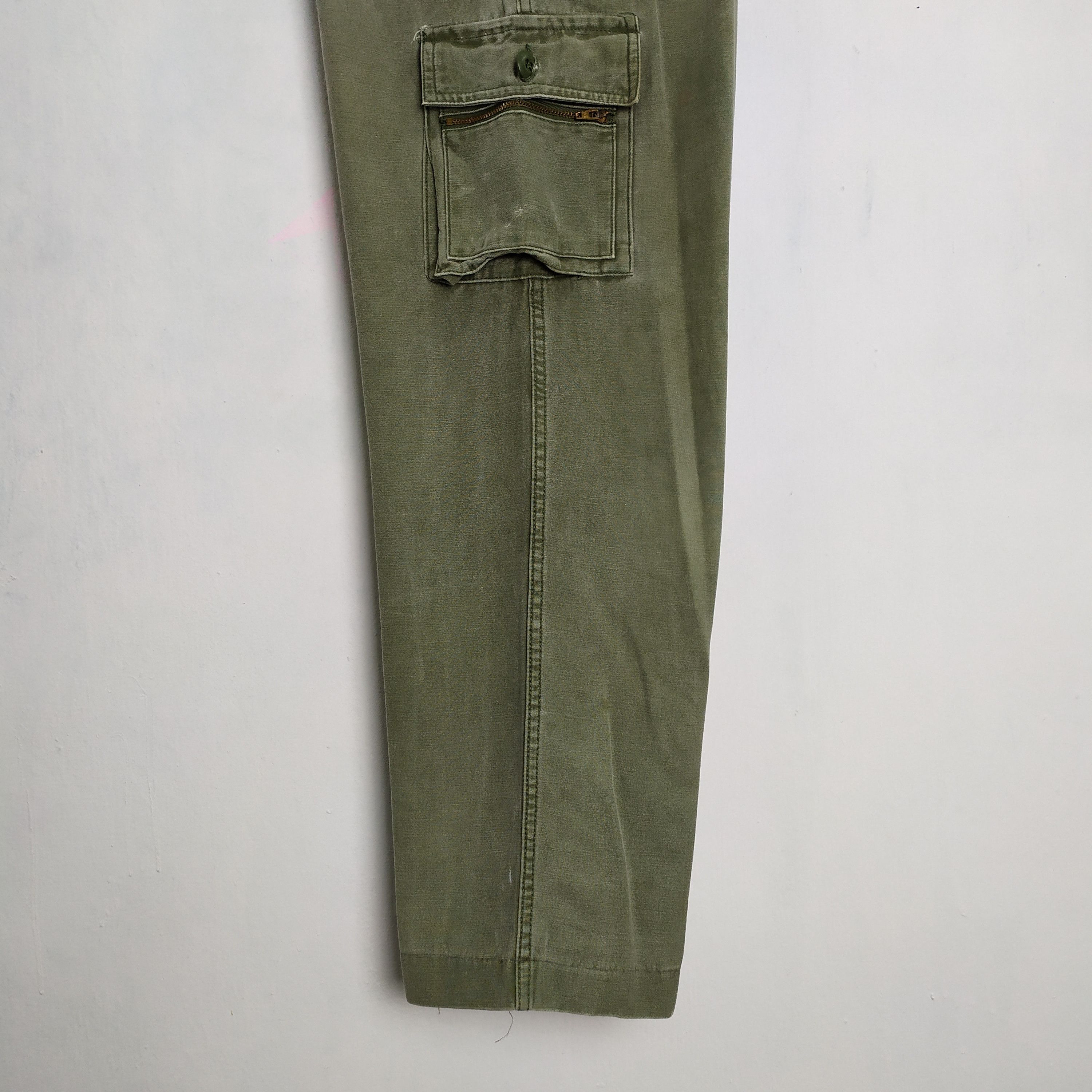 Japanese Brand × Vintage LEADER VINTAGE FADED GREEN CARGO PANTS Size US 29 - 6 Thumbnail