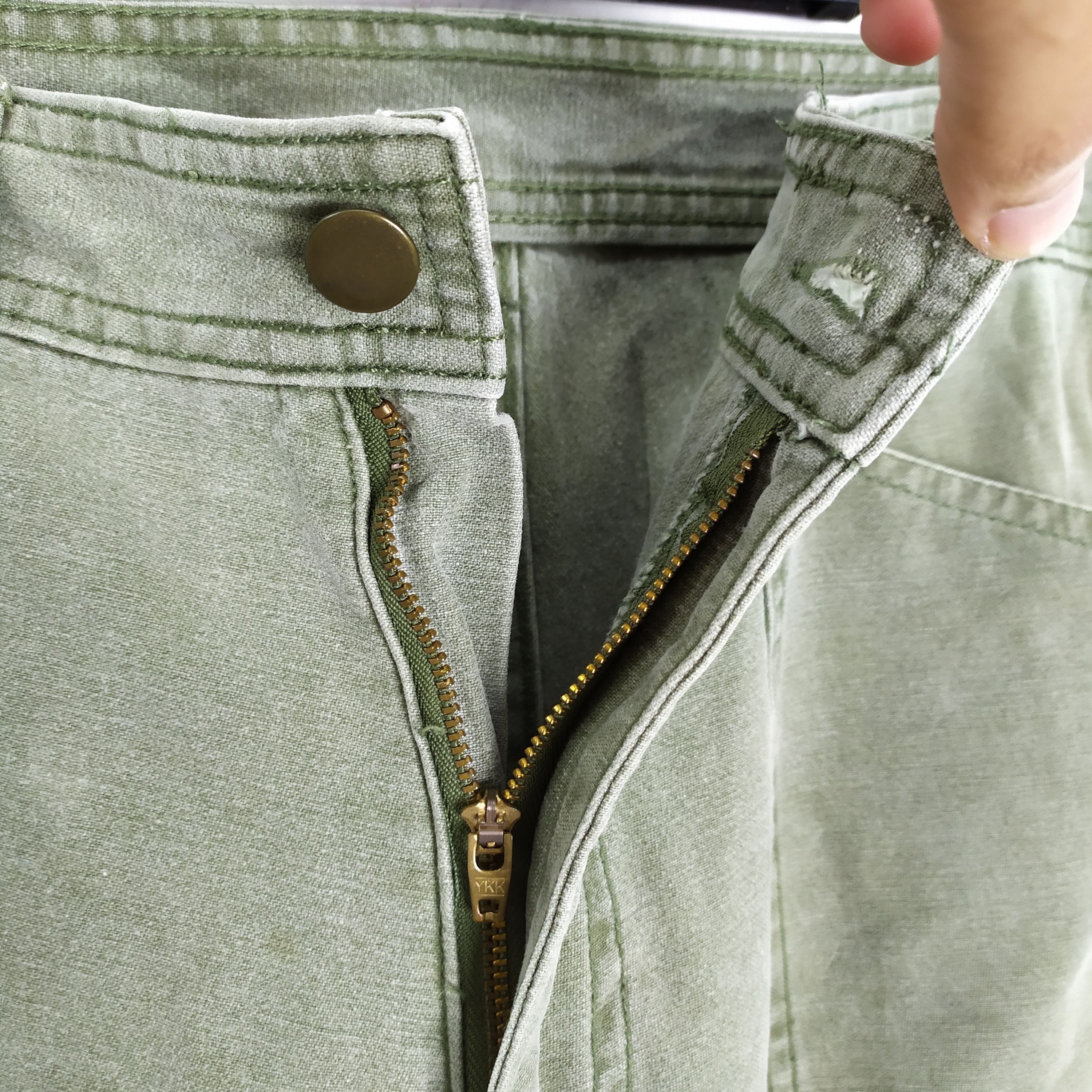 Japanese Brand × Vintage LEADER VINTAGE FADED GREEN CARGO PANTS Size US 29 - 15 Thumbnail