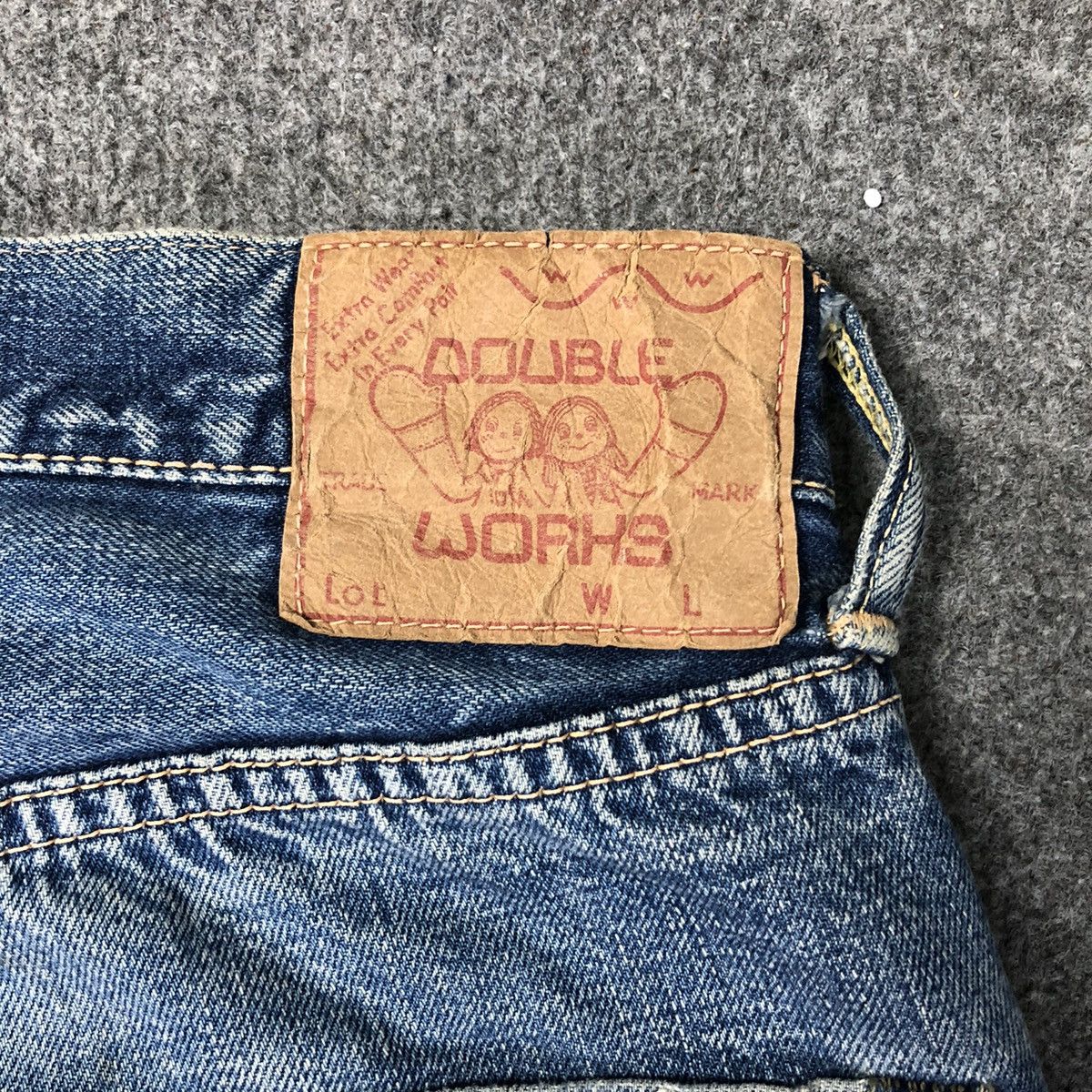 Warehouse Vtg 70s Warehouse Double Works Selvedge Distressed Jeans Size US 30 / EU 46 - 19 Thumbnail