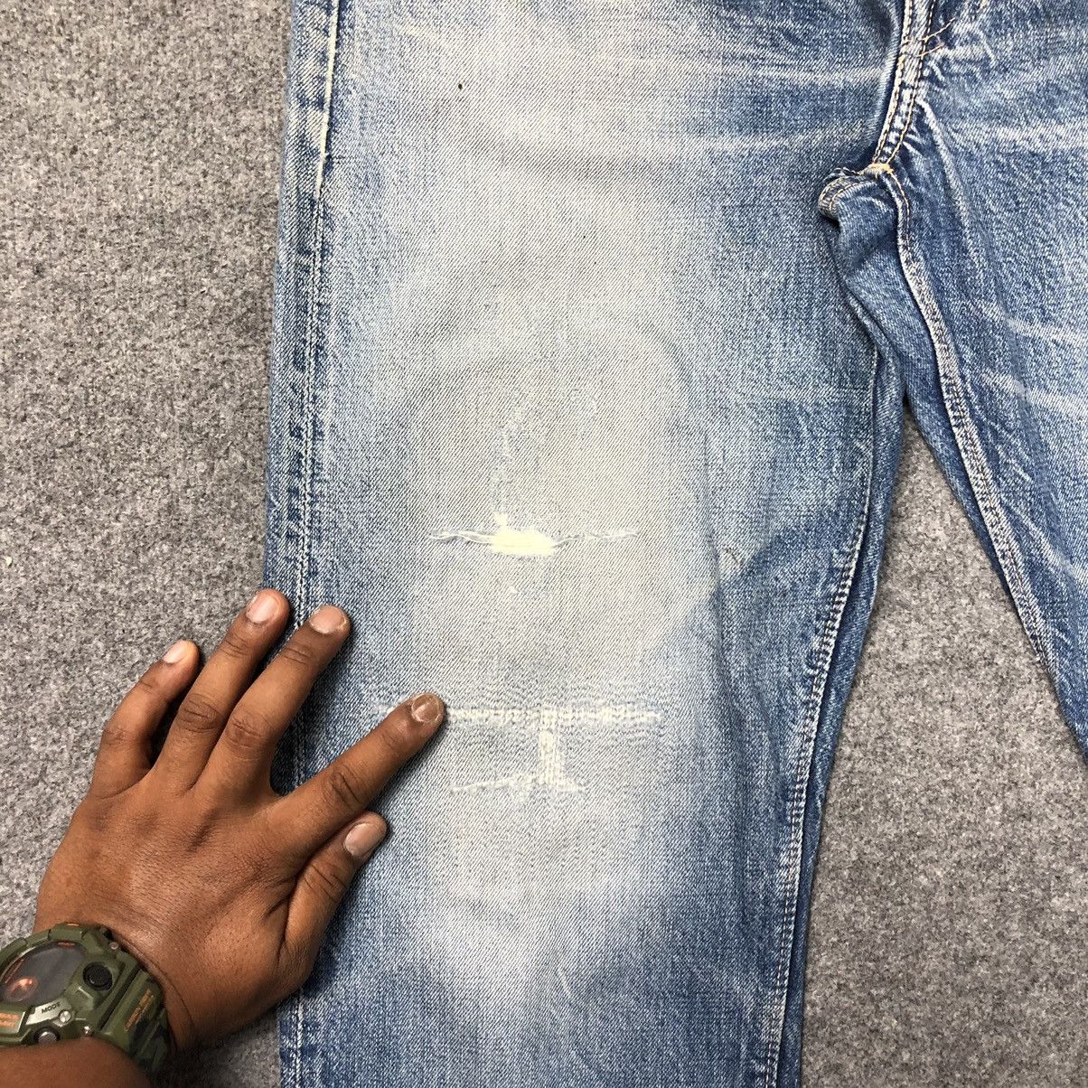 Warehouse Vtg 70s Warehouse Double Works Selvedge Distressed Jeans Size US 30 / EU 46 - 6 Thumbnail