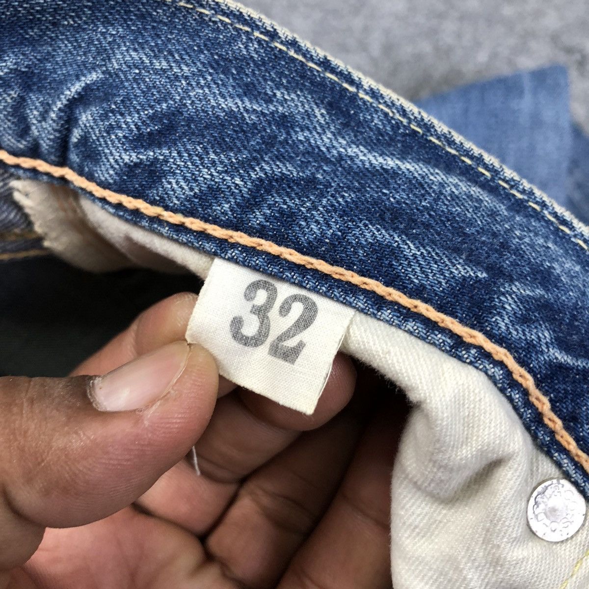 Warehouse Vtg 70s Warehouse Double Works Selvedge Distressed Jeans Size US 30 / EU 46 - 15 Thumbnail