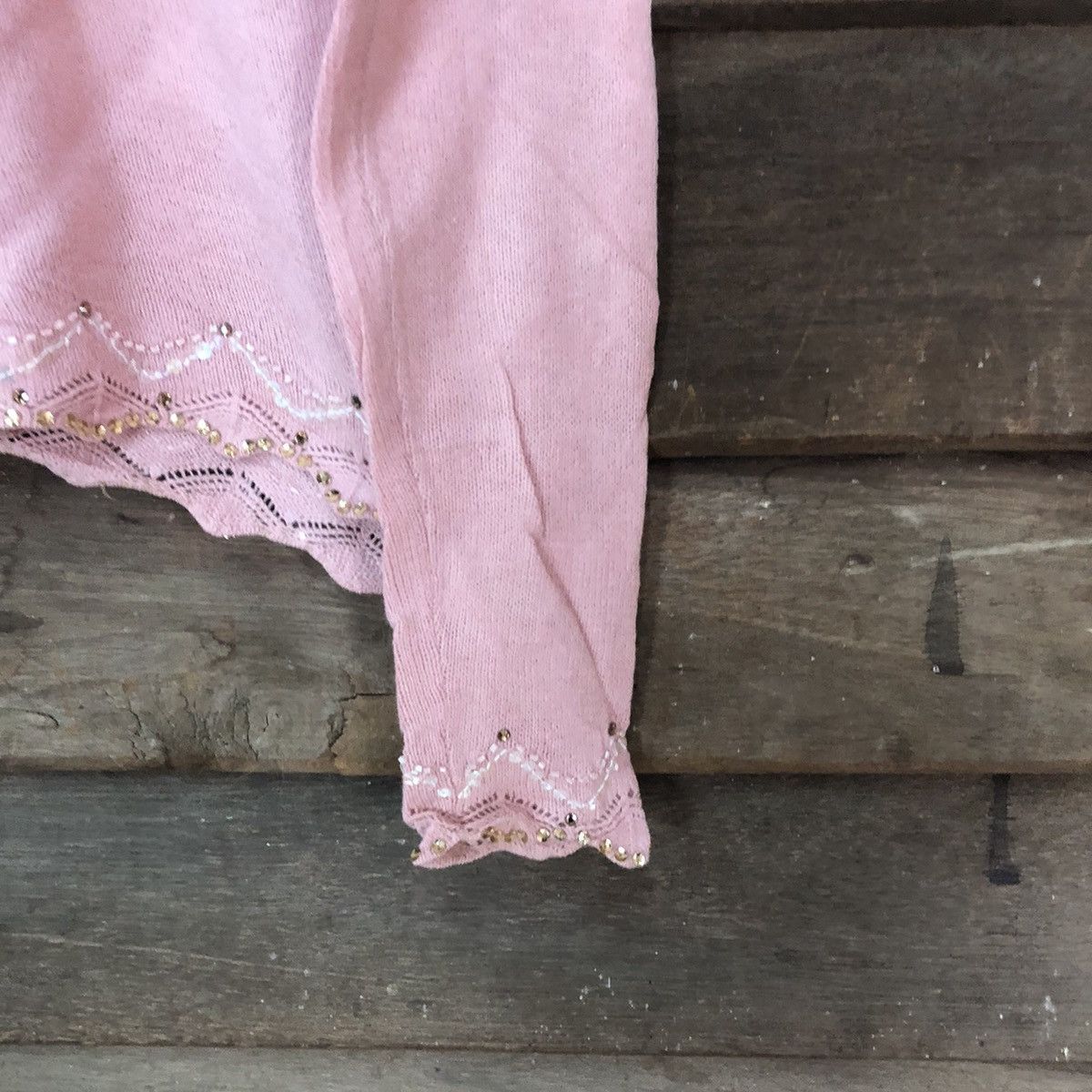 Homespun Knitwear Rebecca Taylor Pink Cardigan knitweat japan #7247 Size M / US 6-8 / IT 42-44 - 12 Thumbnail