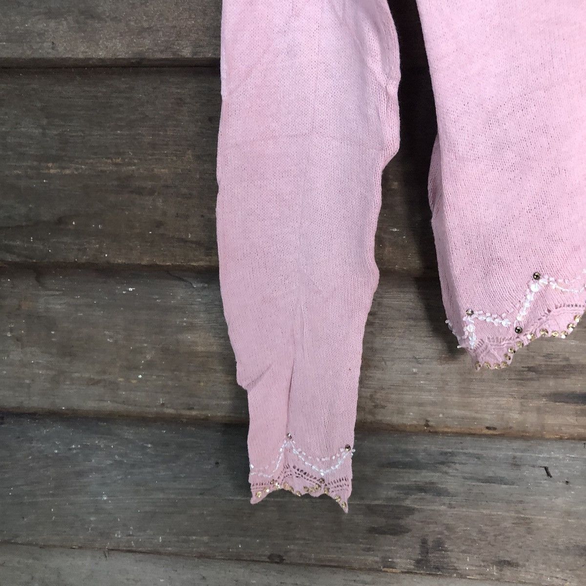 Homespun Knitwear Rebecca Taylor Pink Cardigan knitweat japan #7247 Size M / US 6-8 / IT 42-44 - 11 Thumbnail