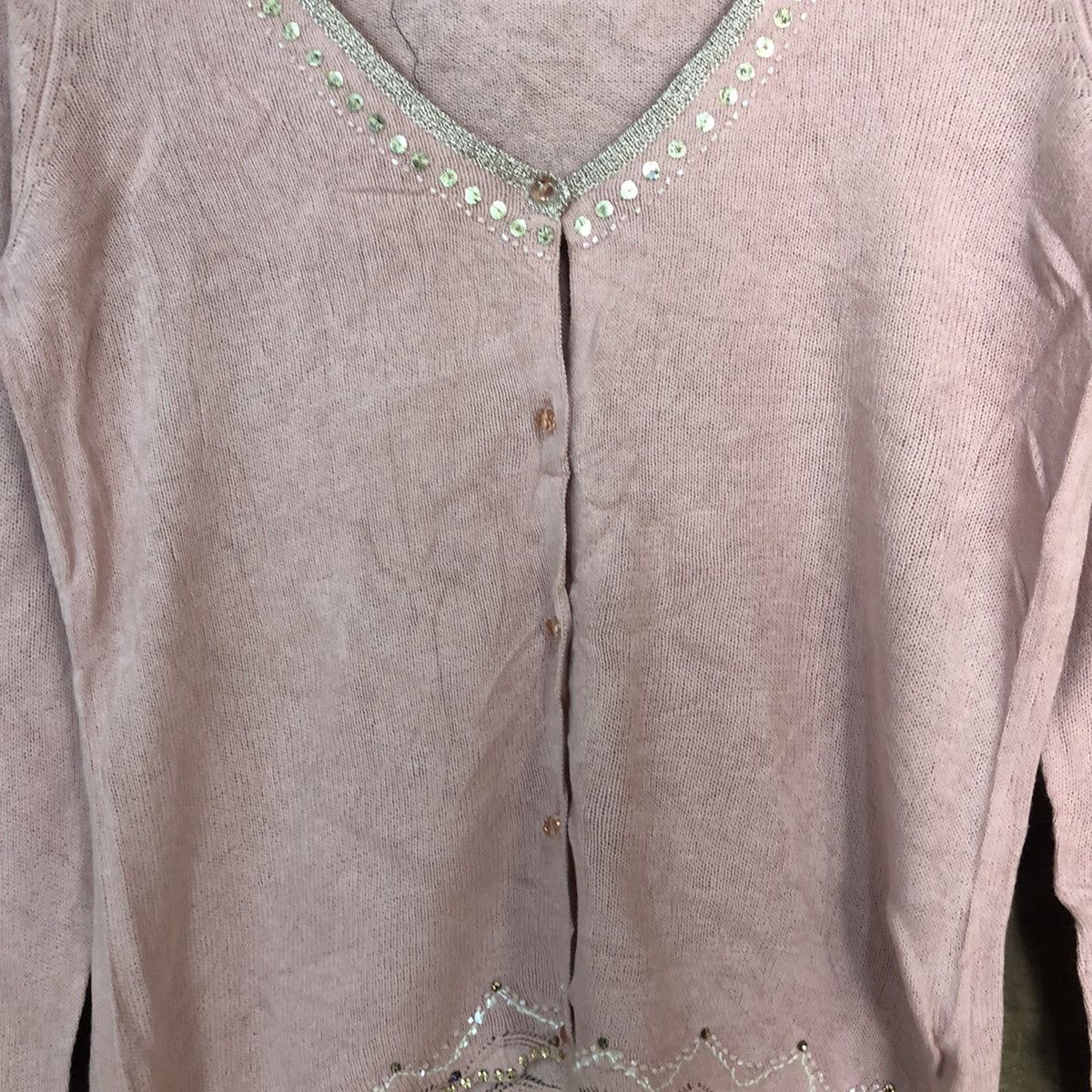 Homespun Knitwear Rebecca Taylor Pink Cardigan knitweat japan #7247 Size M / US 6-8 / IT 42-44 - 5 Thumbnail