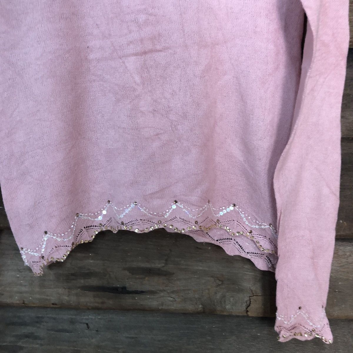 Homespun Knitwear Rebecca Taylor Pink Cardigan knitweat japan #7247 Size M / US 6-8 / IT 42-44 - 13 Thumbnail