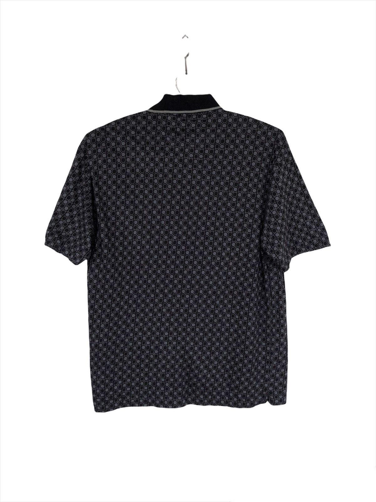 Salvatore Ferragamo 1990s Salvatore Ferragamo 🇮🇹 Monogram Jacquard Polo Shirt Size US M / EU 48-50 / 2 - 3 Thumbnail