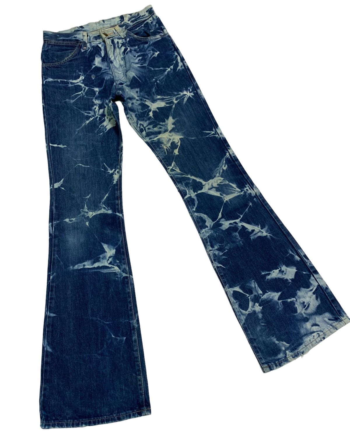 Wrangler 🔥Vintage Wrangler Bleach Blue Wrangler Flare Jeans Size US 29 - 2 Thumbnail